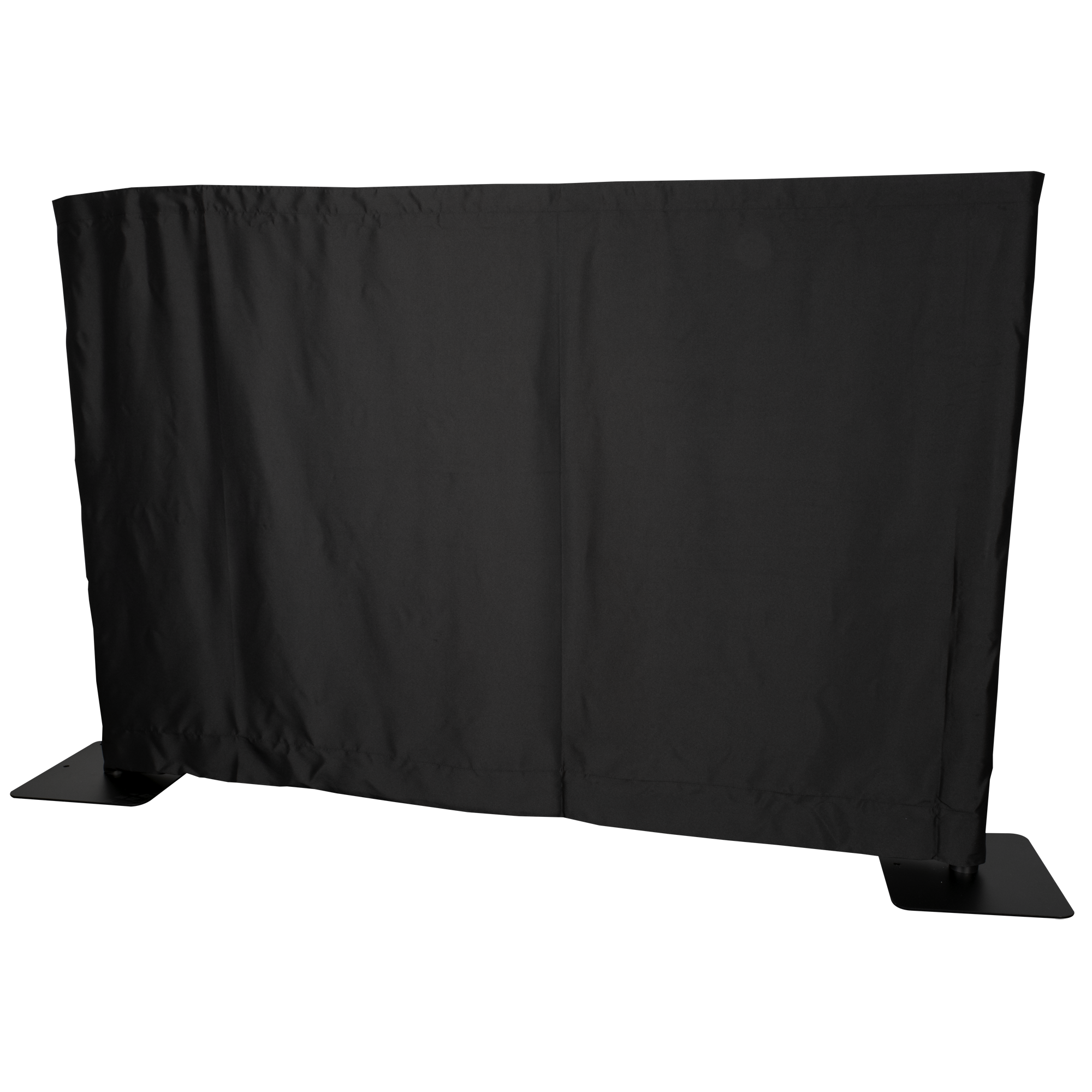 WENTEX P&D Curtain MGS 5.16 oz/yd² (USA) Black - 9' x 4' (W x H) - unpleated Colore nero - 9' x 4' (L x H) - non plissettato