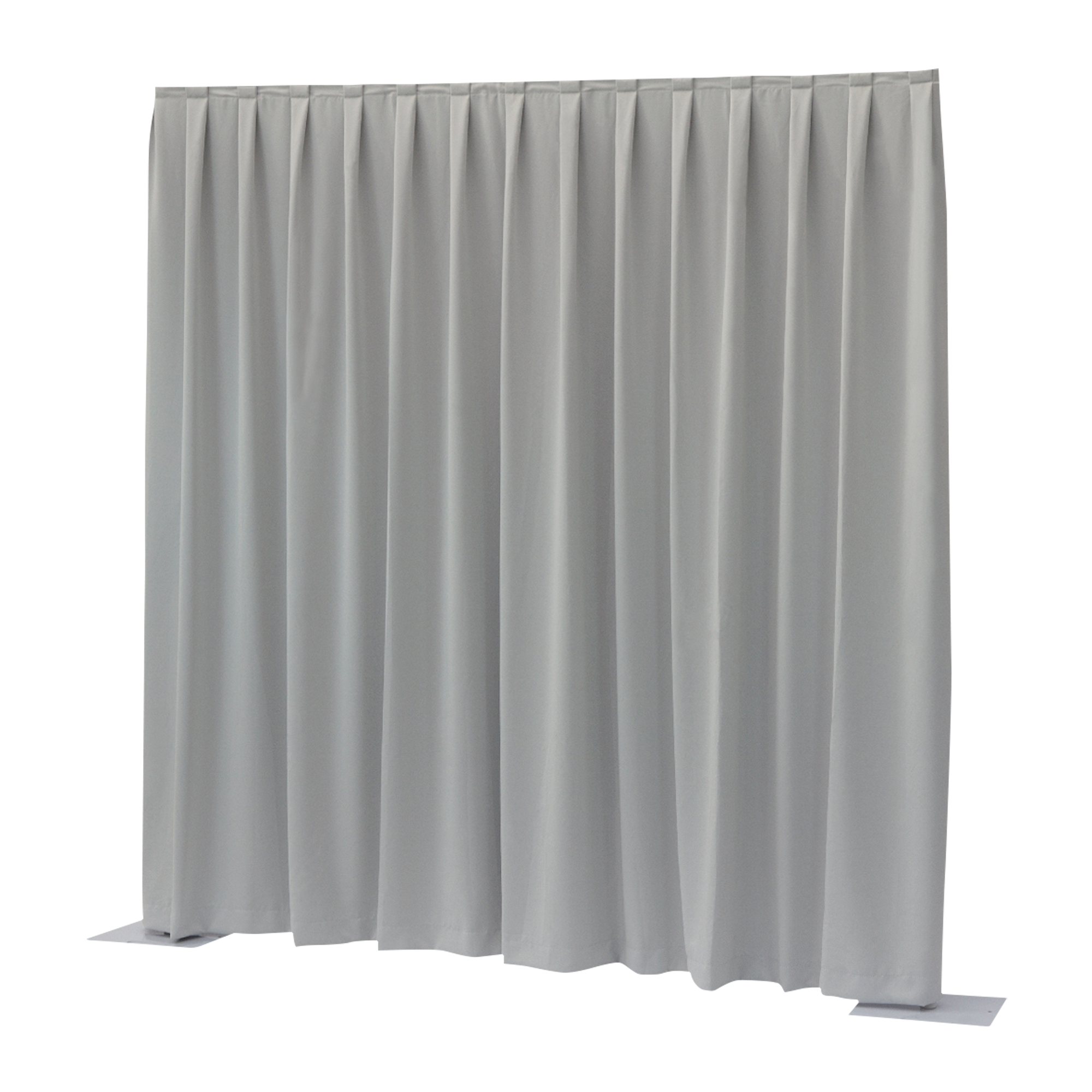 WENTEX P&D Curtain Dimout 7.67 oz/yd² (USA) Light Grey - 11' x 10' (W x H) - pleated Colore grigio chiaro - 11' x 10' (L x H) - plissettato
