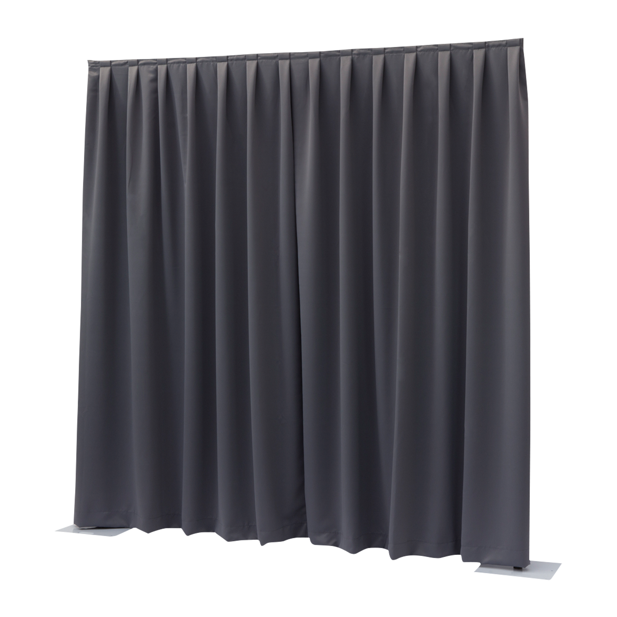 WENTEX P&D Curtain Dimout 7.67 oz/yd² (USA) Dark Grey - 11' x 16' (W x H) - pleated Colore grigio scuro - 11' x 16' (L x H) - plissettato