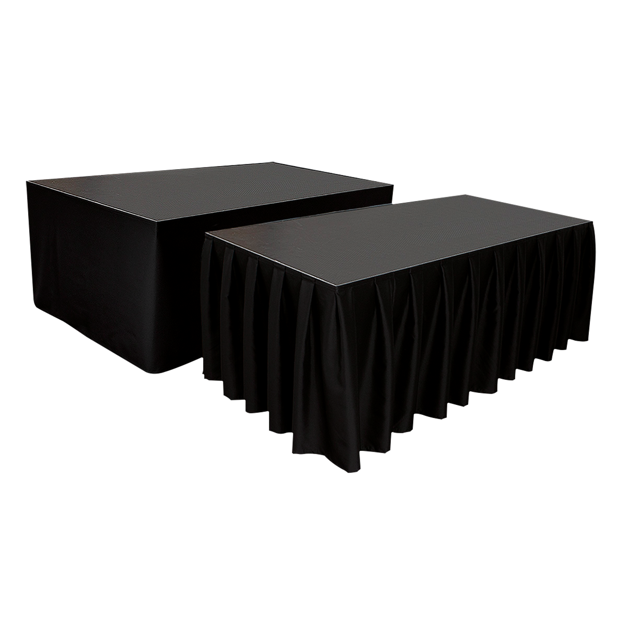 WENTEX Stage Skirt MCS 8.85 oz/yd² Black - 25' x 16" (W x H) - unpleated Colore nero - 25' x 16" (L x H) - non plissettato