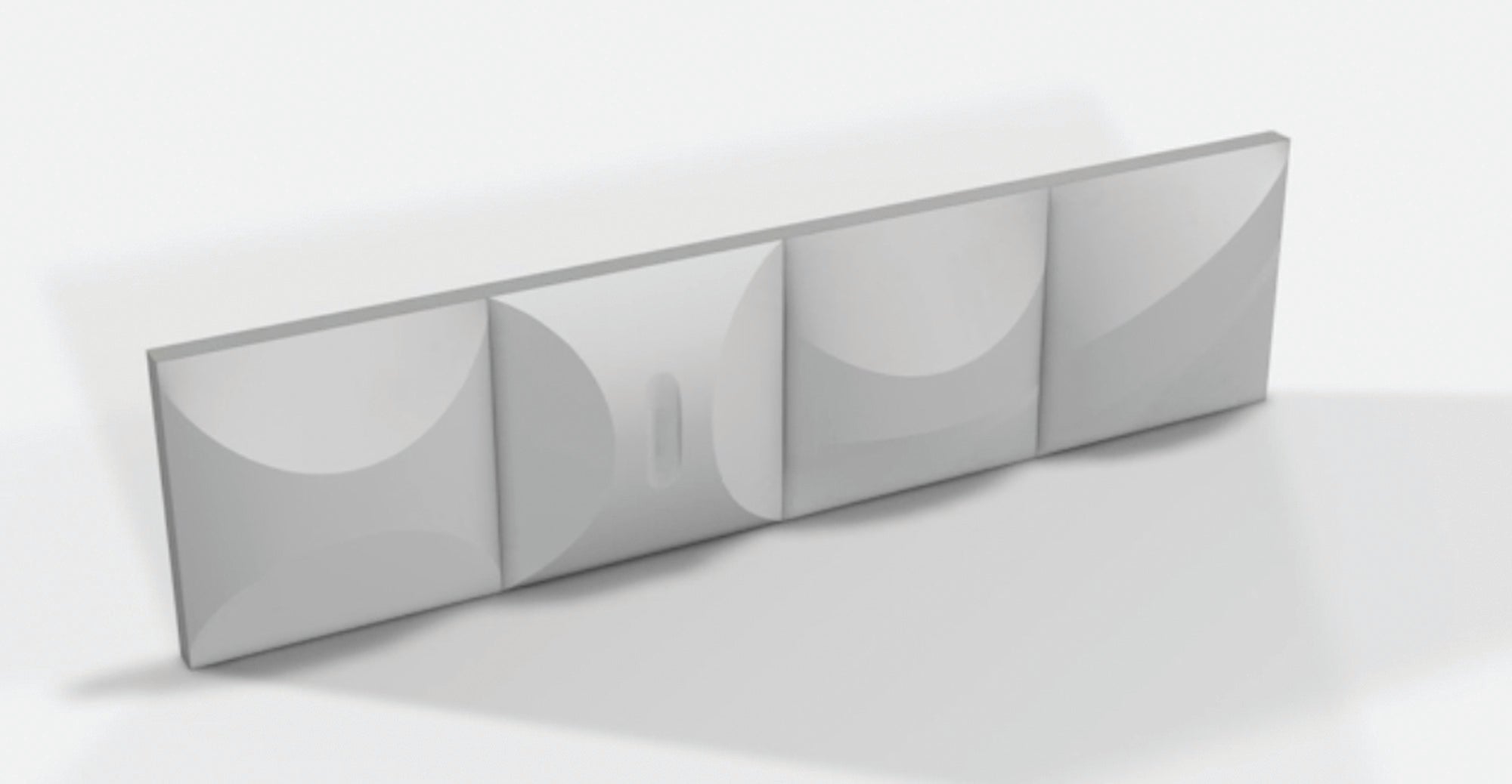 WENTEX 3D Deco Panel Double Wave (USA) For 2x Wentex SET Frame - A Module 2' x 4' Per 2 x Wentex SET Frame - A Module 2' x 4'