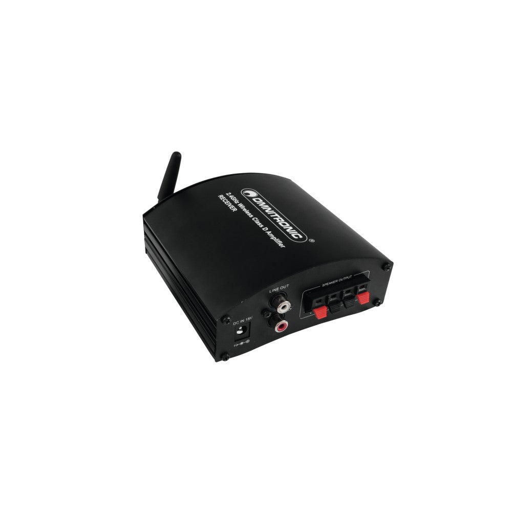 OMNITRONIC WS-1RA 2.4 GHz wireless receiver, amplified