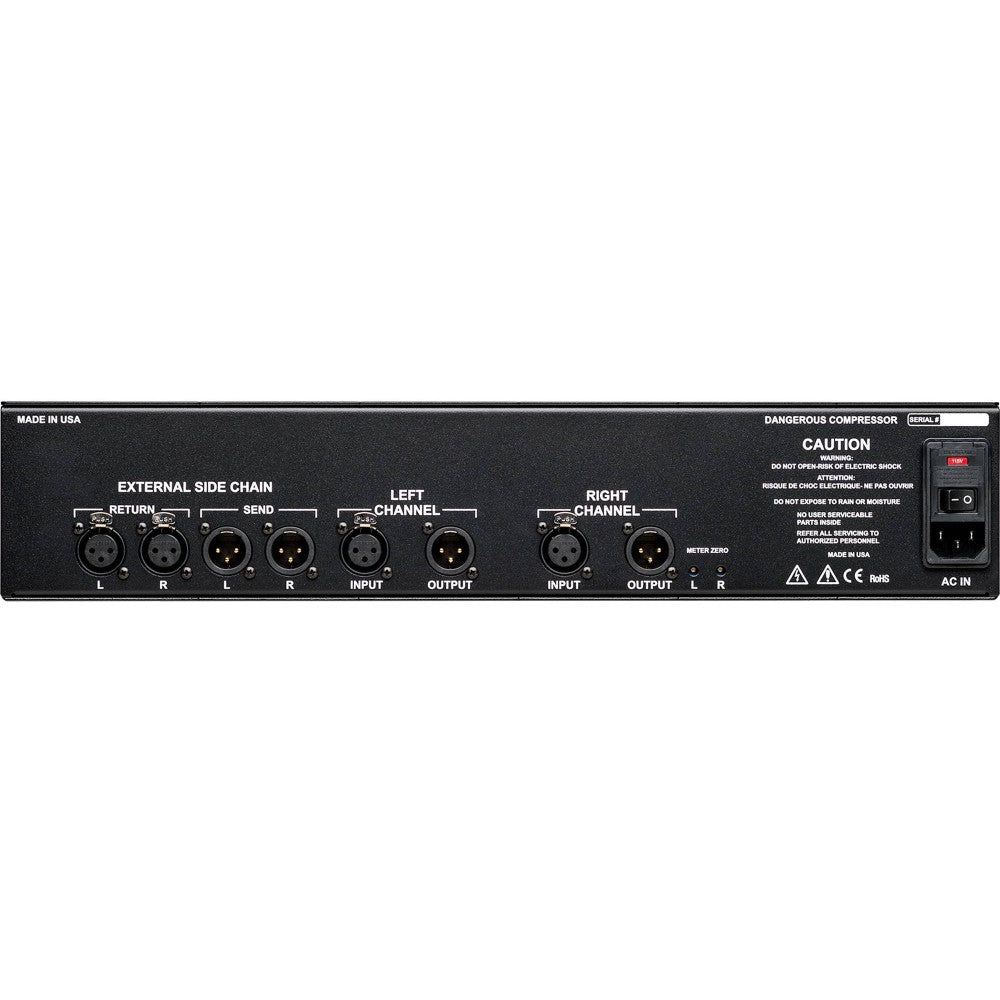 DANGEROUS MUSIC COMPRESSOR Compressore stereo