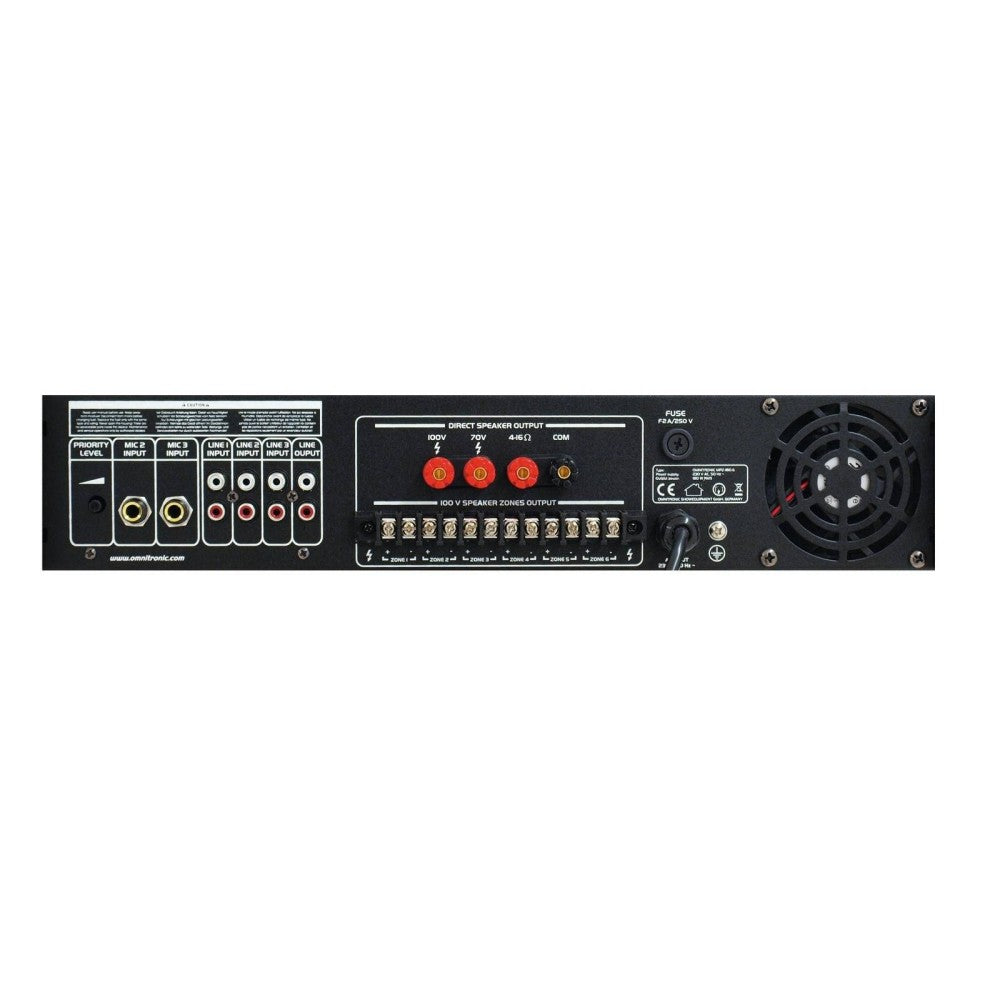 OMNITRONIC MPZ-180.6 AMPLIFICADOR PA DE 100V