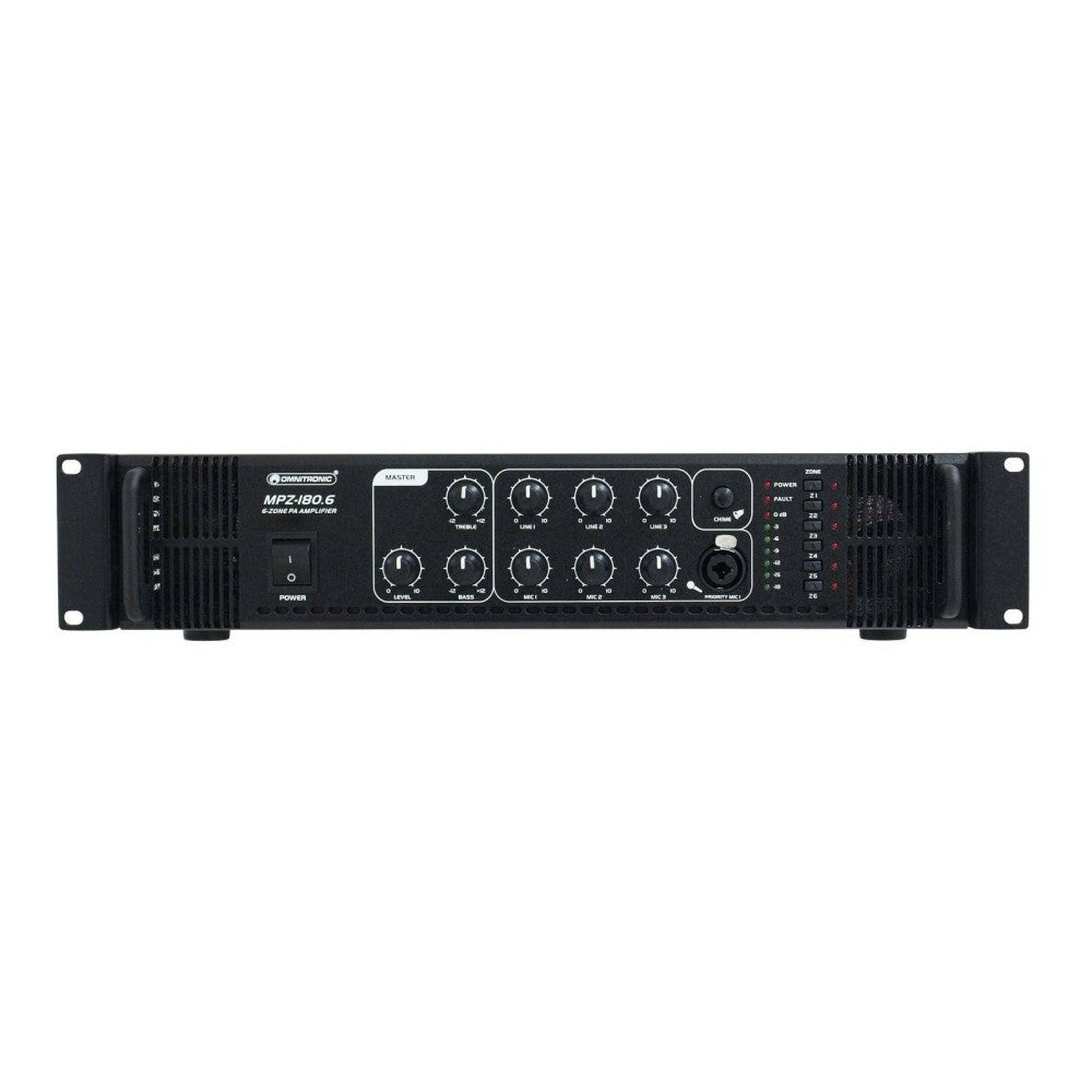 OMNITRONIC MPZ-180.6 PA AMPLIFICATORE 100V