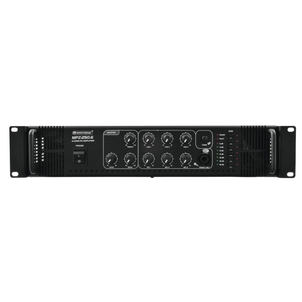 OMNITRONIC MPZ-250.6 PA Amplificatore 100V