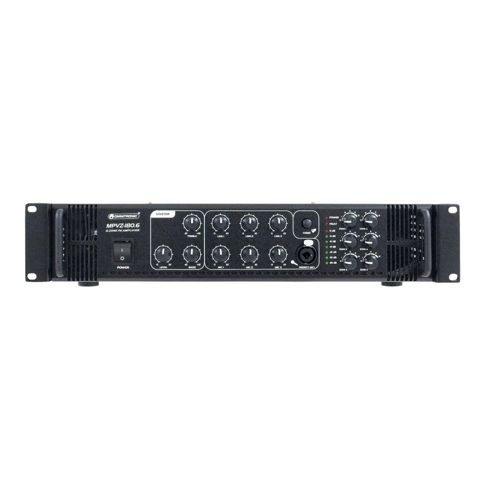 OMNITRONIC MPVZ-180.6 PA Amplificatore 100V