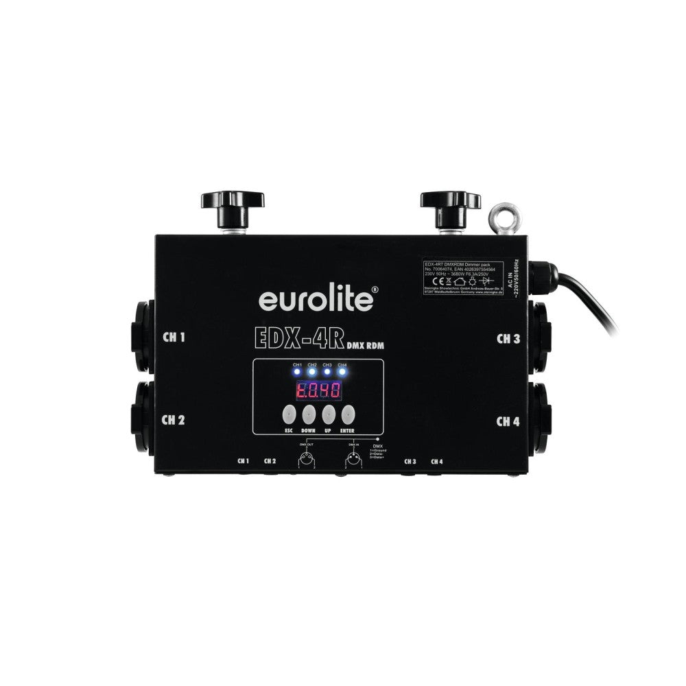 EUROLITE EDX-4RT DMX RDM Dimmer Pack a 4 canali