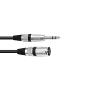OMNITRONIC Cavo da XLR M a Jack stereo 2m