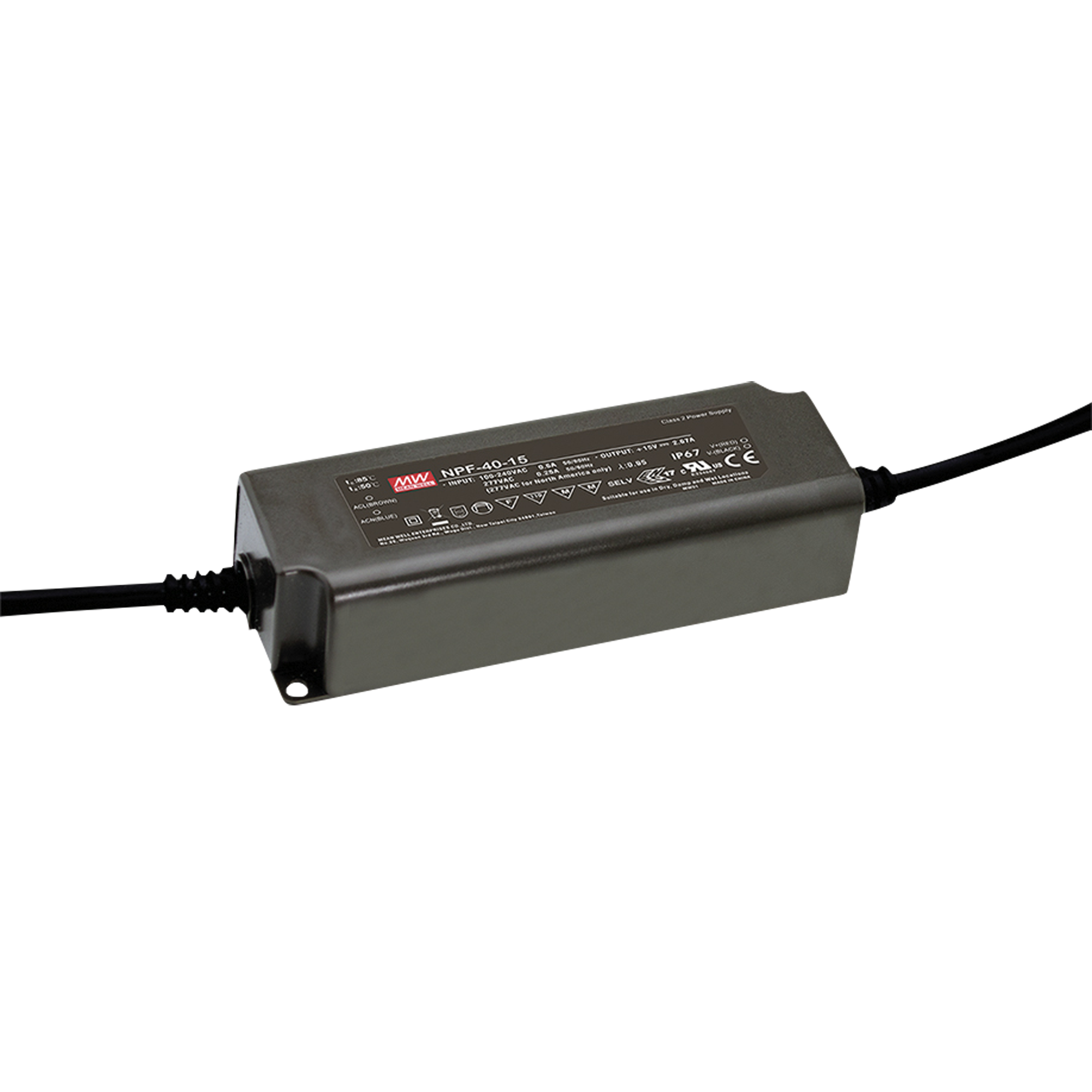 MEANWELL Power Supply - 40 W - 12 V DC NPF-40-12