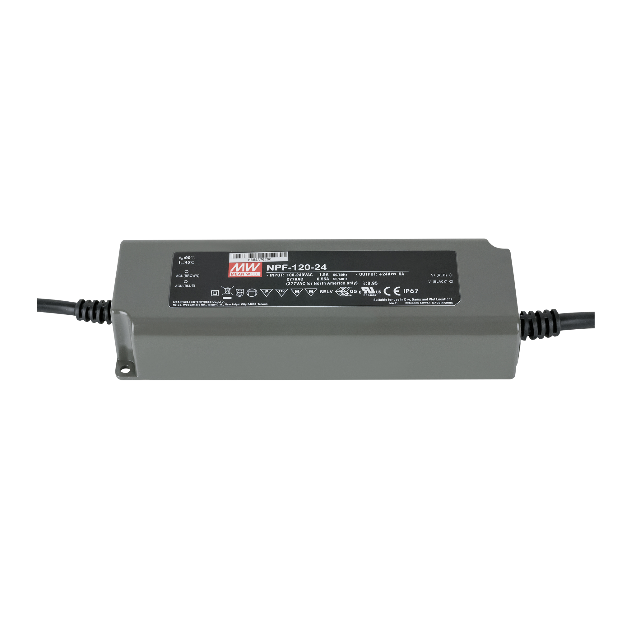 MEANWELL Power Supply - 120 W - 24 V DC NPF-120-24