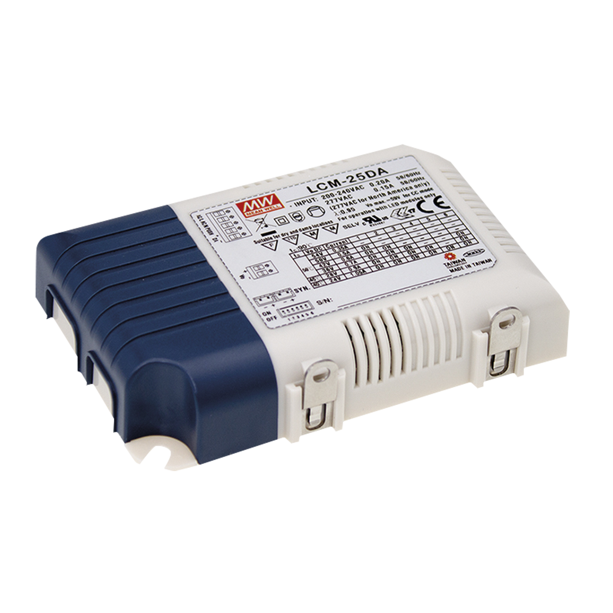 MEANWELL Universal LED Driver - 25 W 25W LCM-25DA