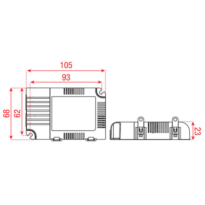 MEANWELL Universal LED Driver - 25 W 25W LCM-25DA