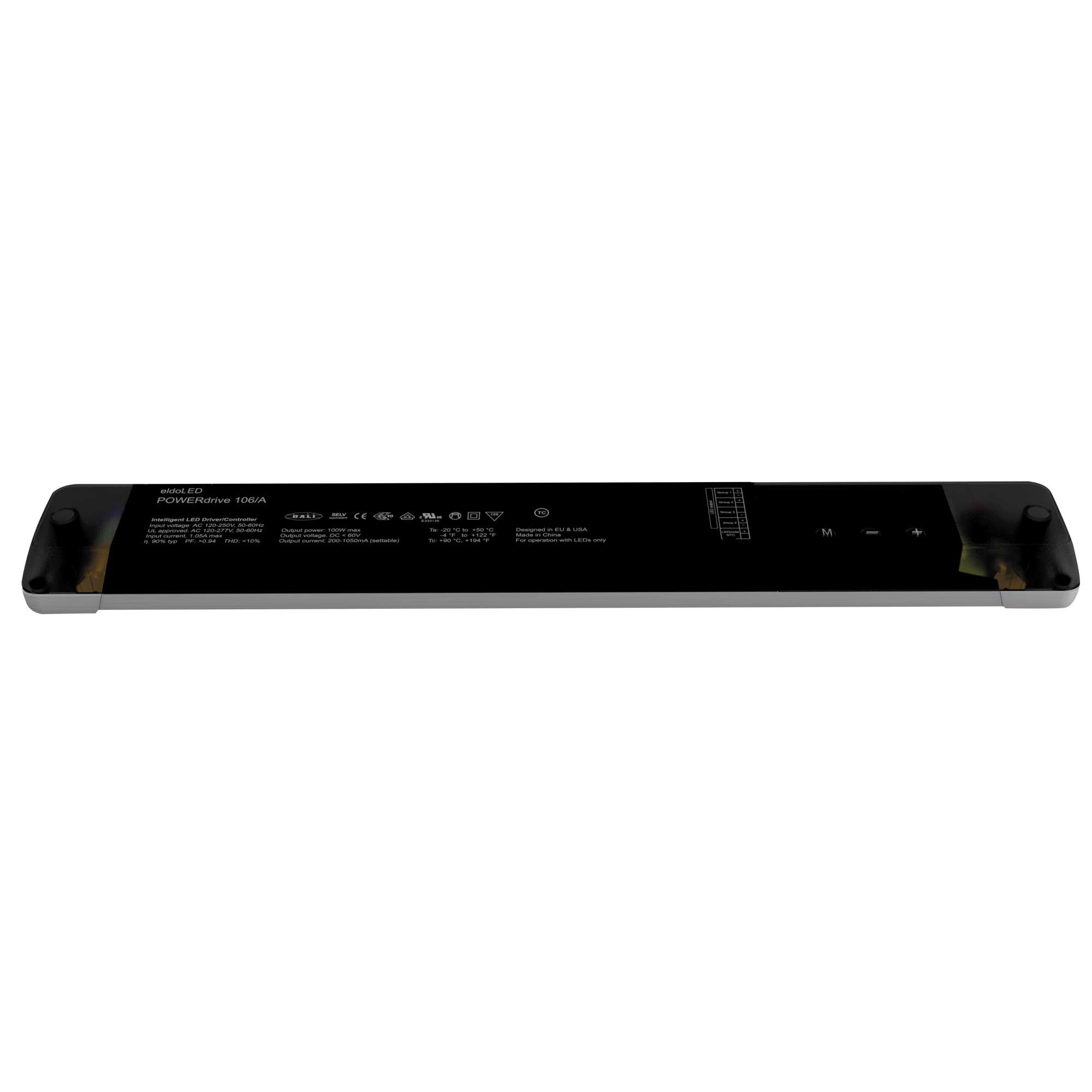 ELDOLED POWERdrive AC - 100 W Corrente Costante - DMX/DALI - 4 Canali, 4 Uscite - PW1060A1