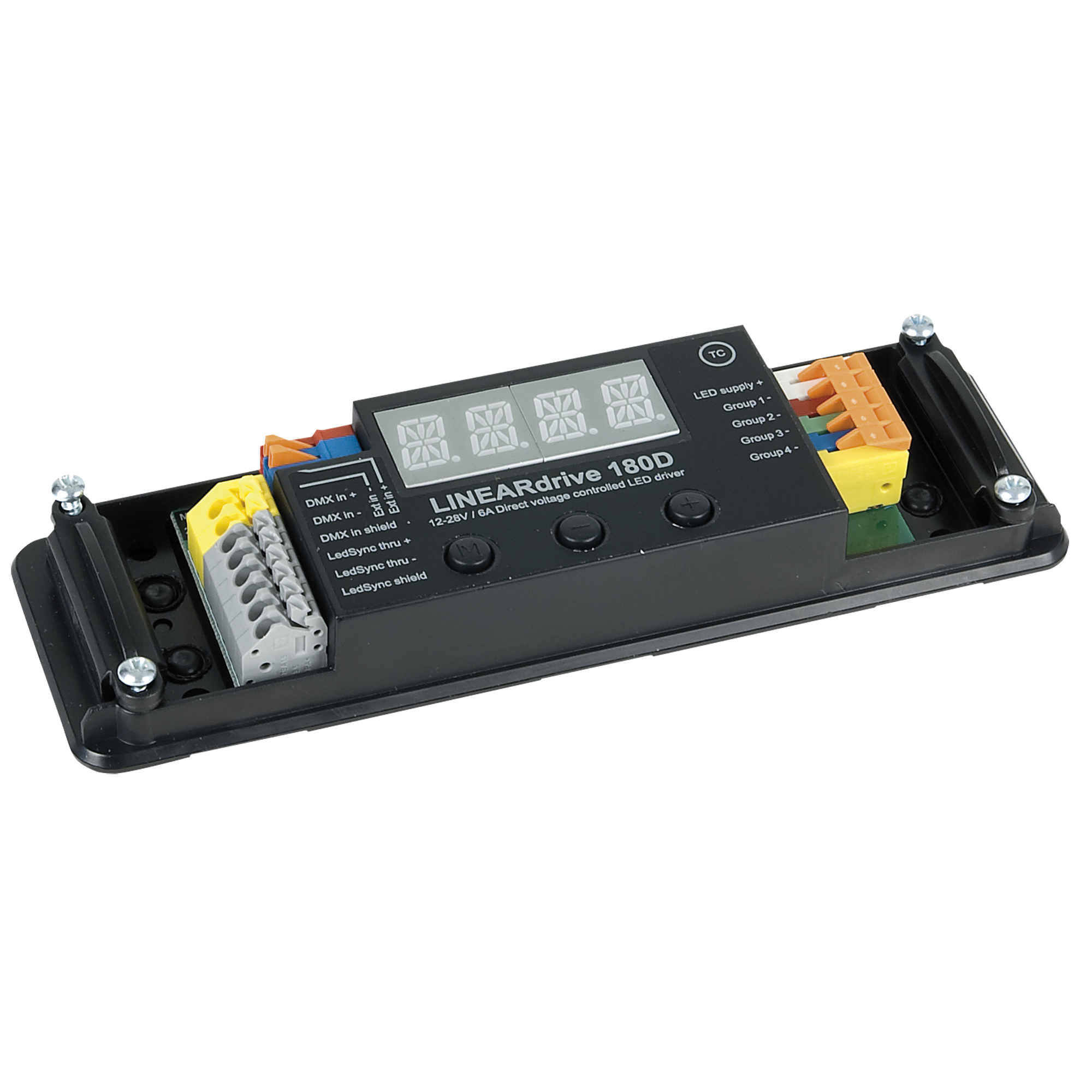 ELDOLED LINEARdrive DC - 180 W Tensione Costante - DMX- 4 Canali, 4 Uscite- 1,5A/Ch - LIN180D