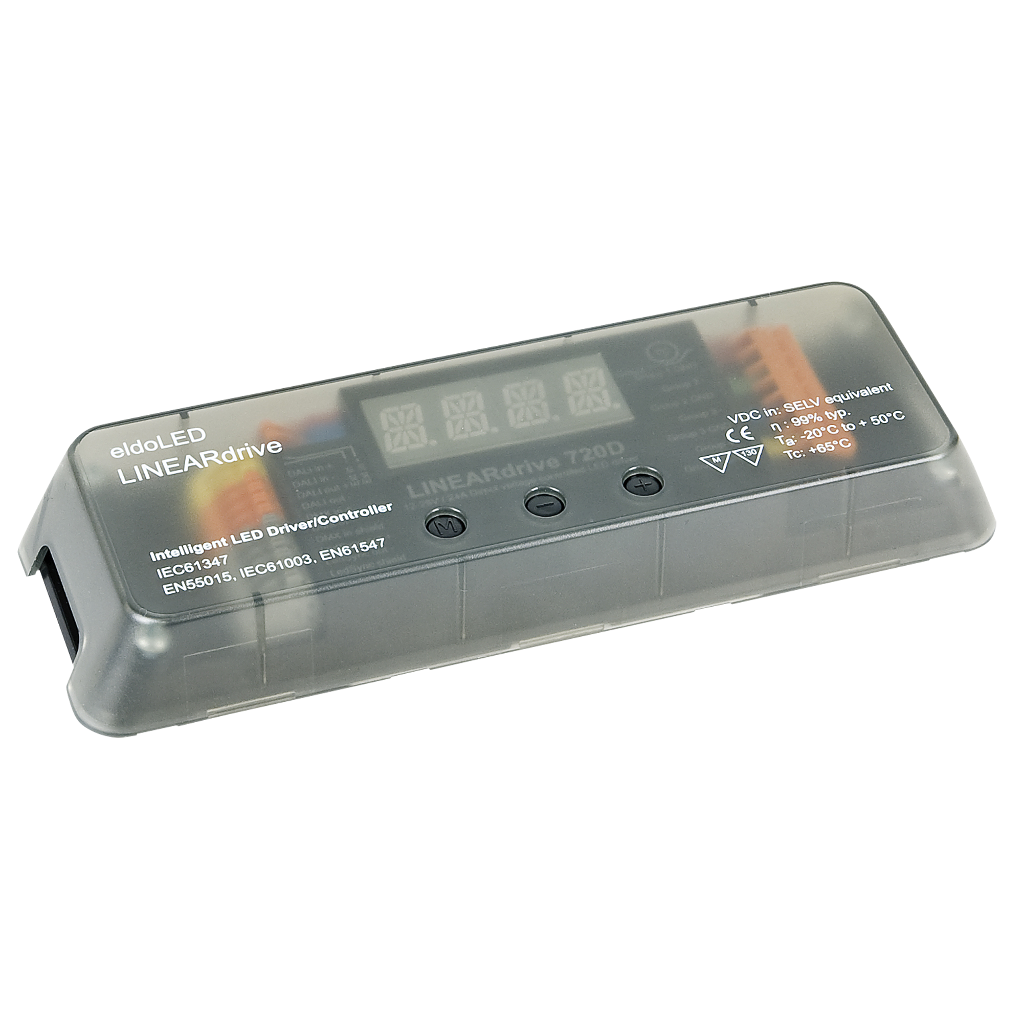 ELDOLED LINEARdrive DC - 720 W Tensione Costante - DALI/DMX - 4 Canali, 4 Uscite - 6A/Ch - LIN720D3