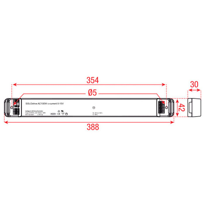 ELDOLED SOLOdrive AC - 100 W Corrente Costante - DALI - 1 Alimentatore, 4 Uscite - SL1060A1