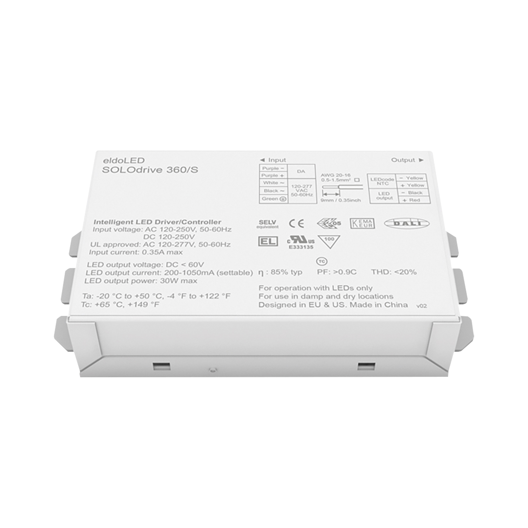 ELDOLED SOLOdrive - 30 W Corrente costante - DALI - 360/S - SL0360S3