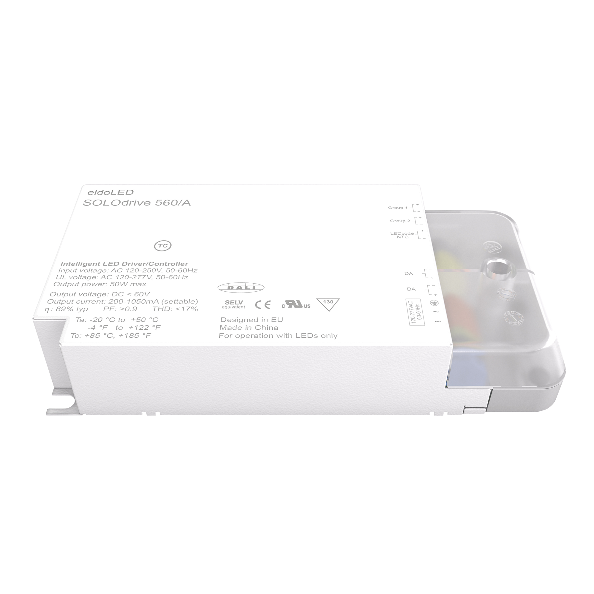 ELDOLED SOLOdrive AC - 50 W Corrente costante - DALI - 1 alimentatore, 1 uscita - SL0560A