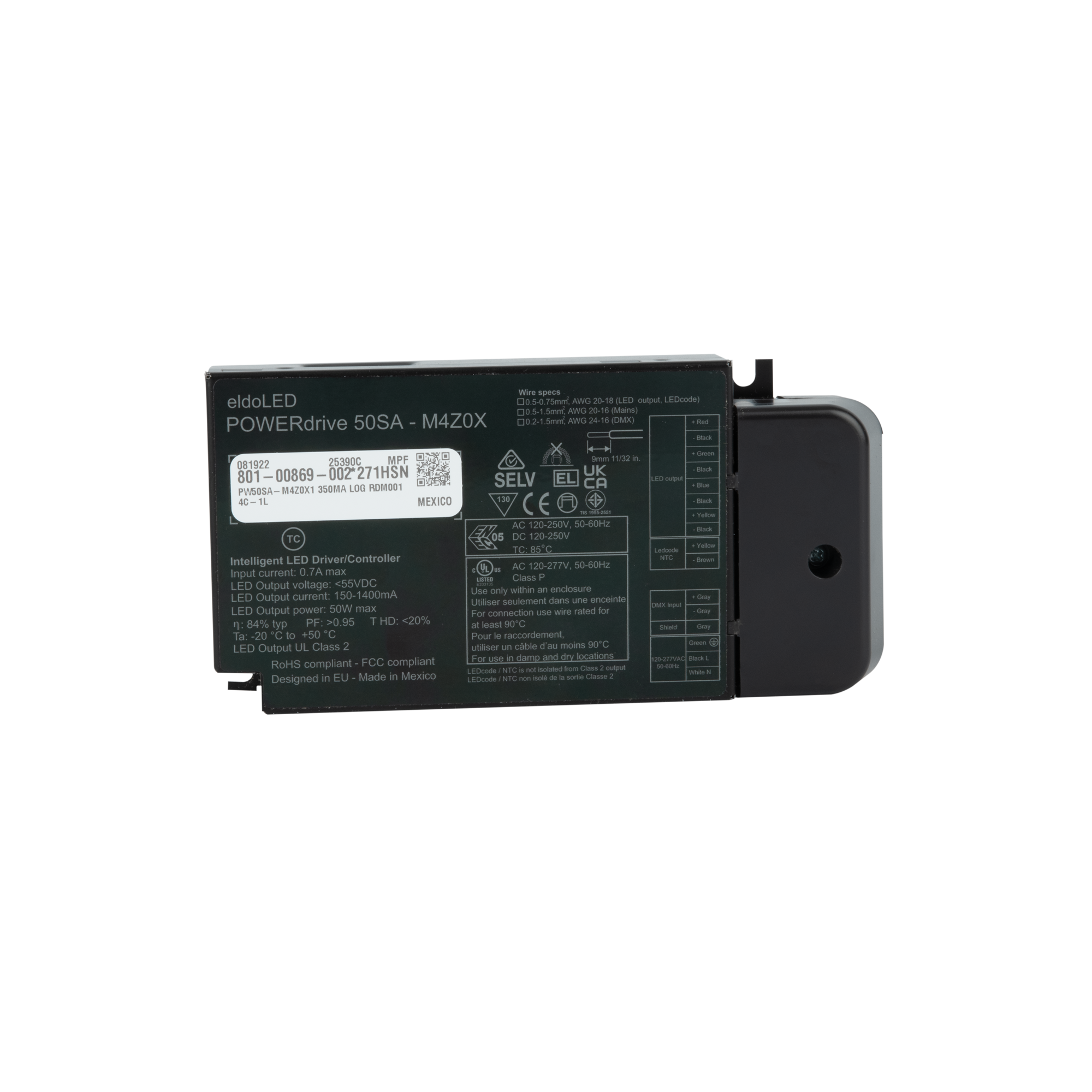 ELDOLED POWERdrive AC - 50 W Corrente costante - DMX - RGBW (4 canali) - 50SA-M4Z0X