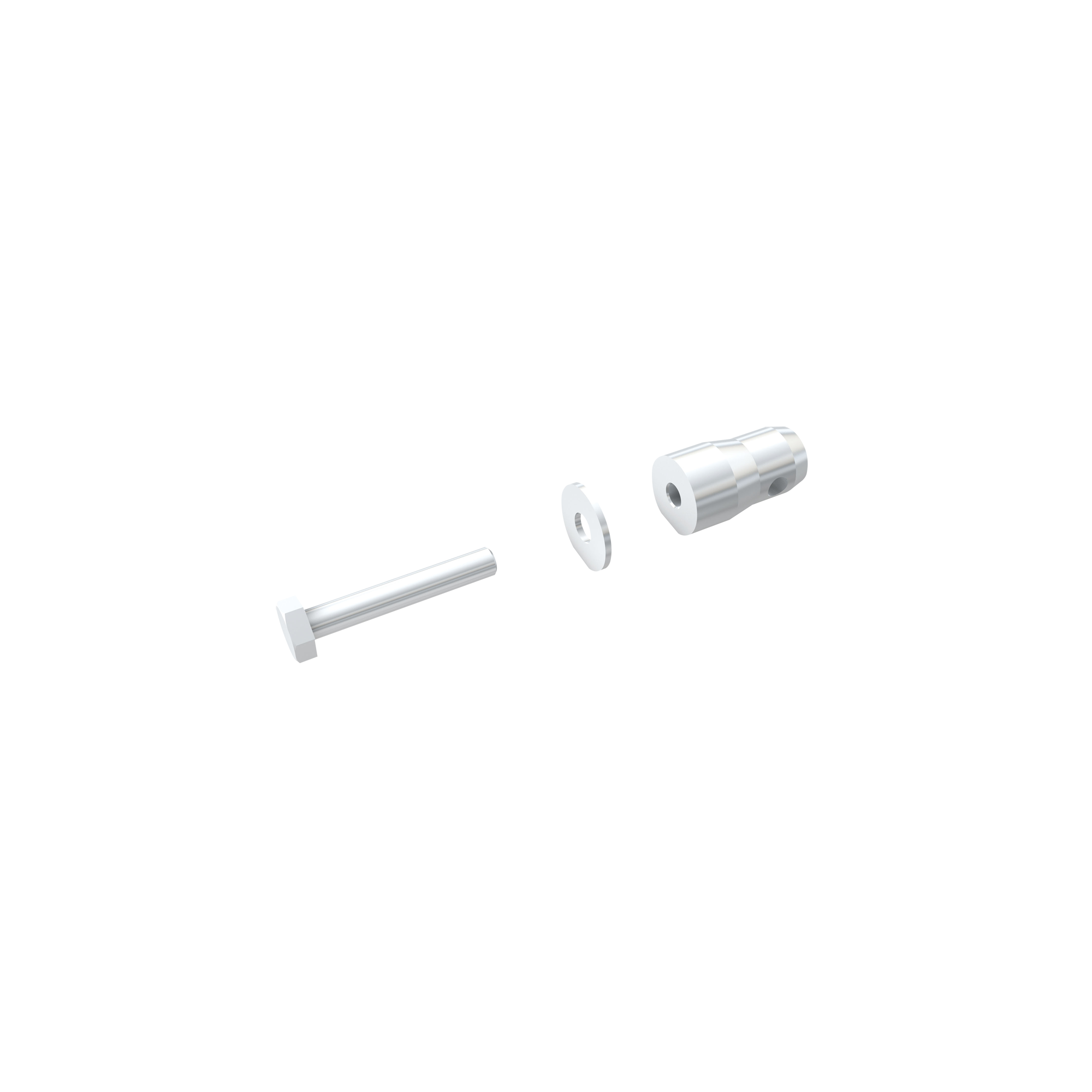 MILOS Male fitting with M12x75 bolt Perno di posizionamento per cerniera a libro Book Corner M290 (compatibile solo con MILOS o P truss)