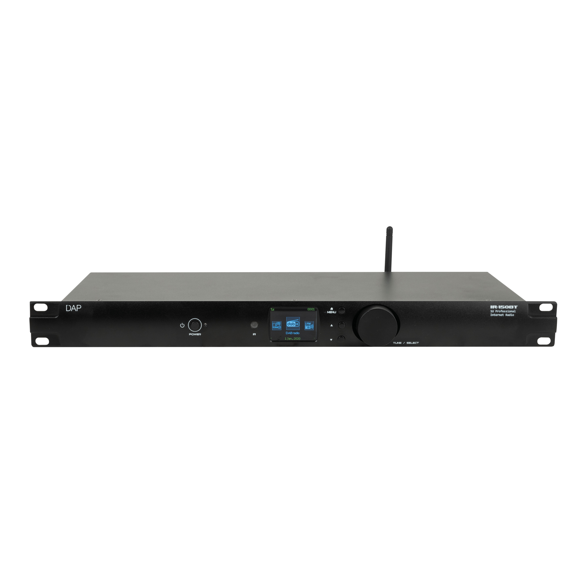 Dap IR-150BT Media Player Lettore multimediale 1U con funzione streaming, radio DAB+/Internet/FM e BT 4.2