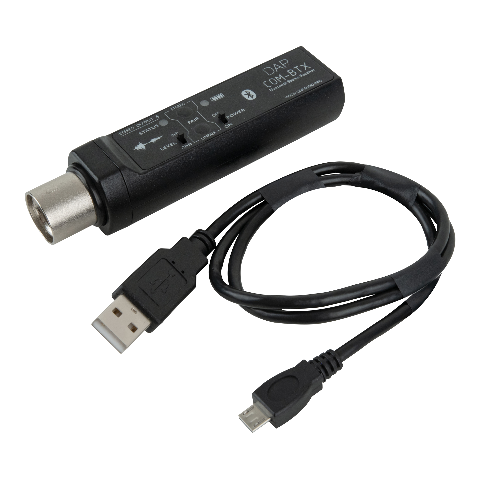 DAP COM-BTX Ricevitore audio XLR con BT 5.0