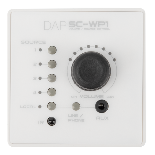 Dap SC-WP1 White Mando a distancia de pared para SC-5.2 Source Control - color blanco