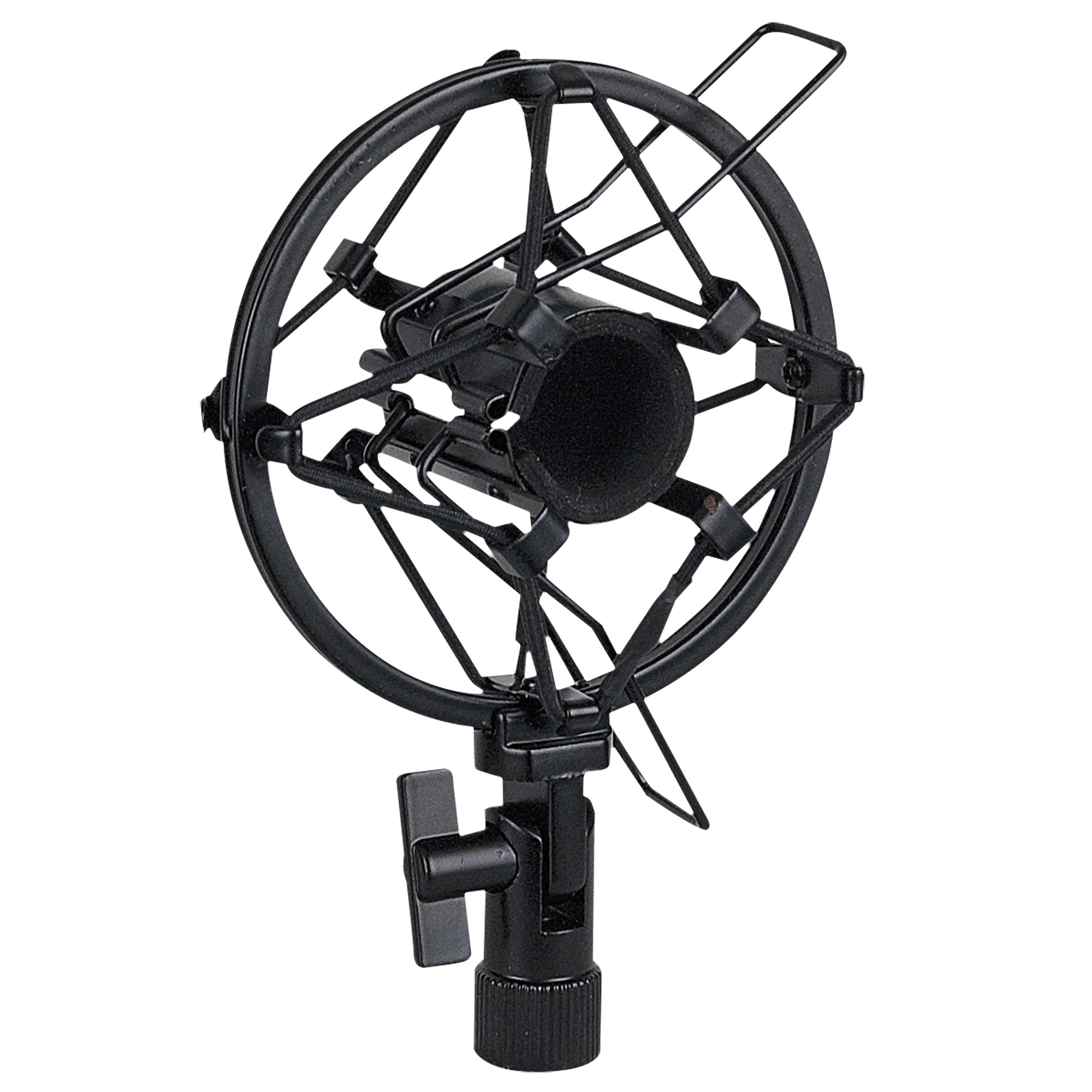 SHOWGEAR Microphone Holder 22-24 mm Black 5/8 filetto - anti urti - colore nero