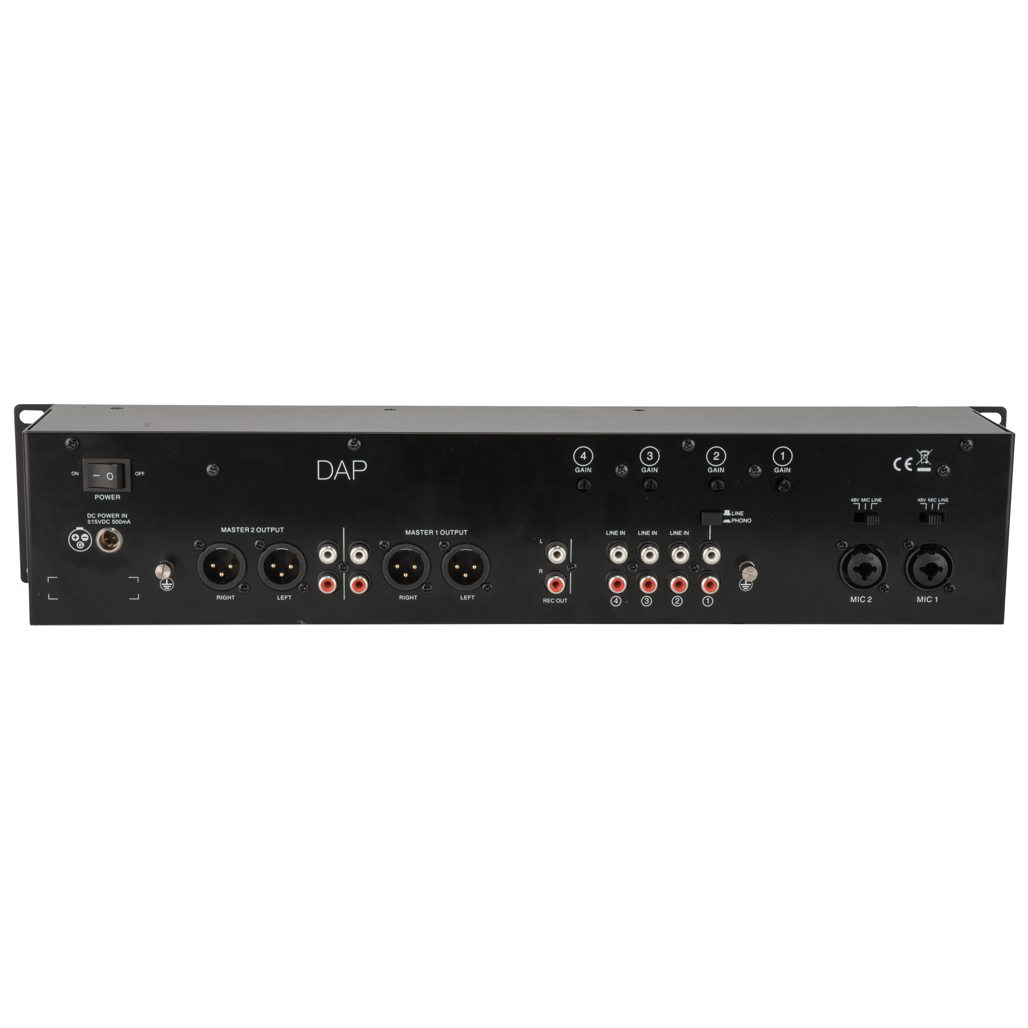 Dap IMIX-6.2 Mixer BT da installazione a 7 canali 2U
