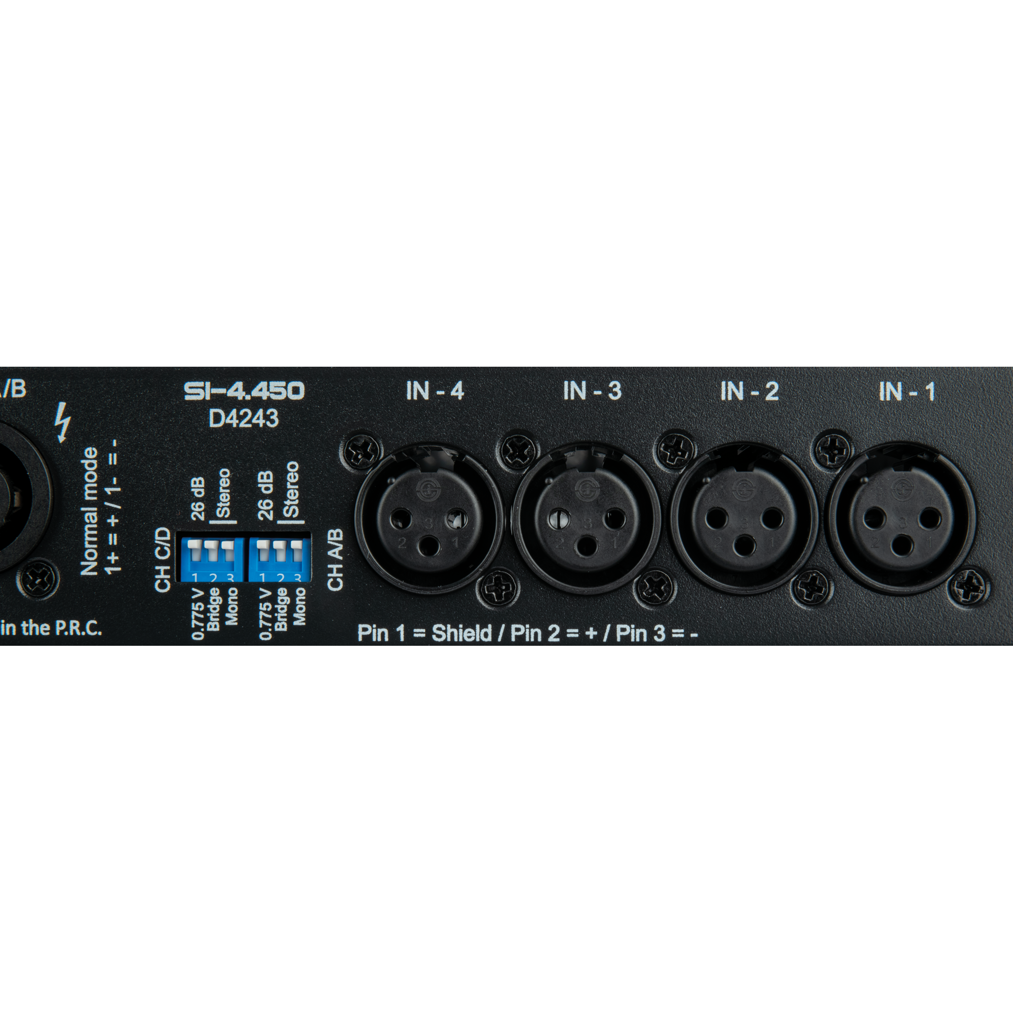 Dap SI-4.450 Amplificatore installazione 4 canali (4x 450 W)