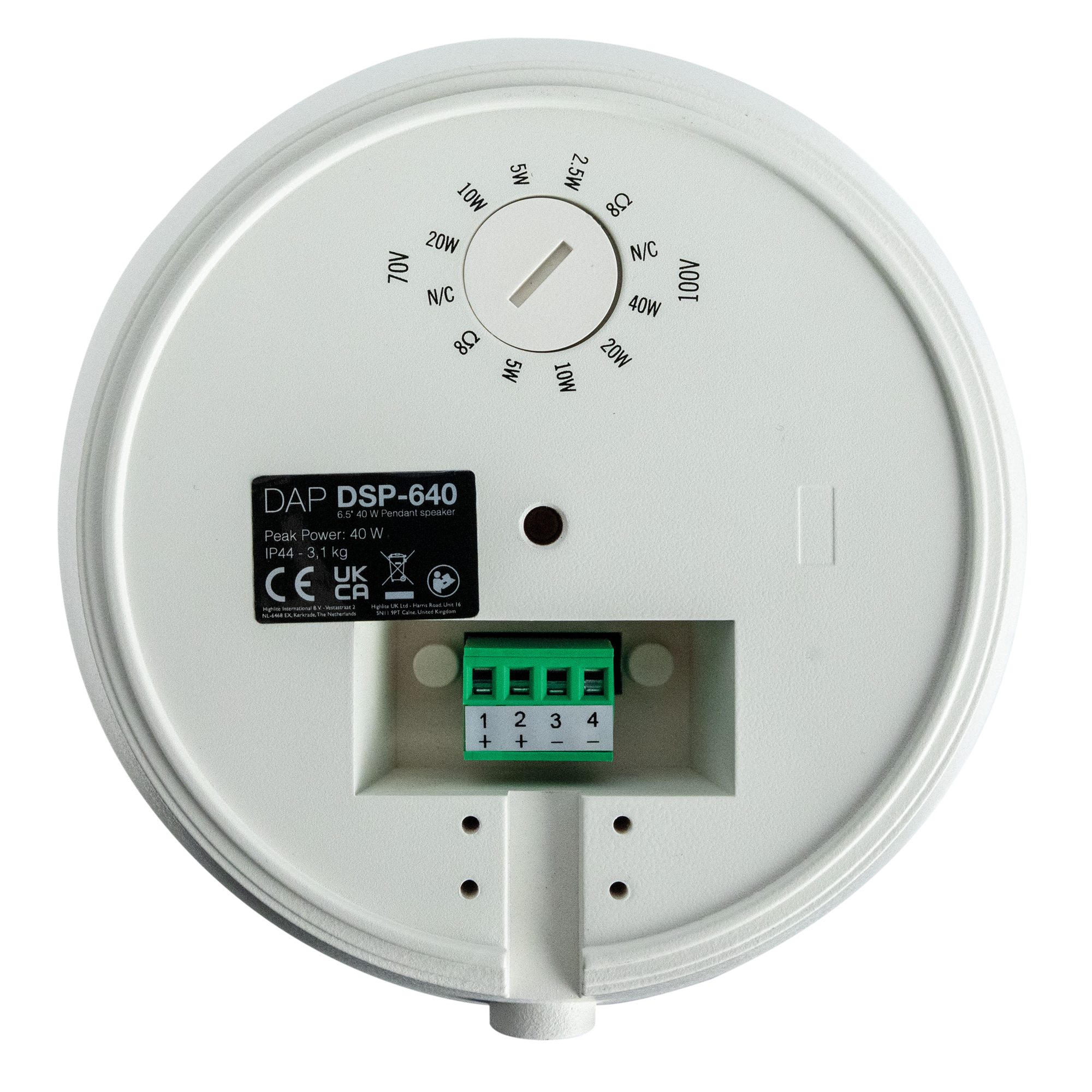 DAP DPS-640 White Altoparlante a sospensione passivo da 6,5” - bianco