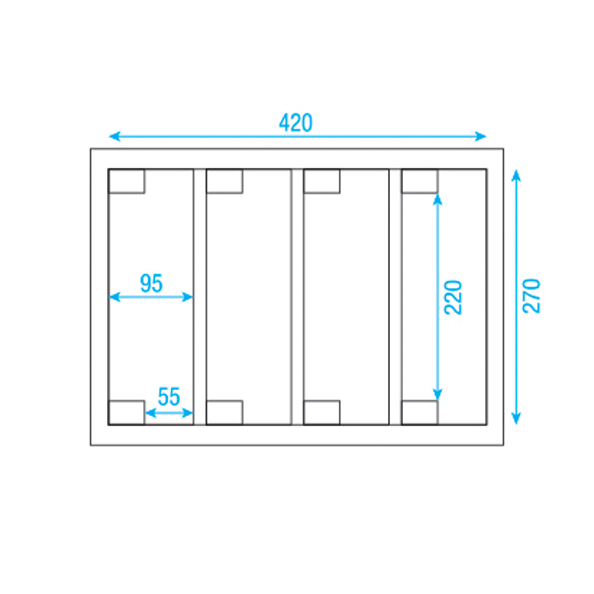 SHOWGEAR Case for 4x Flat Par Value Line Value Line