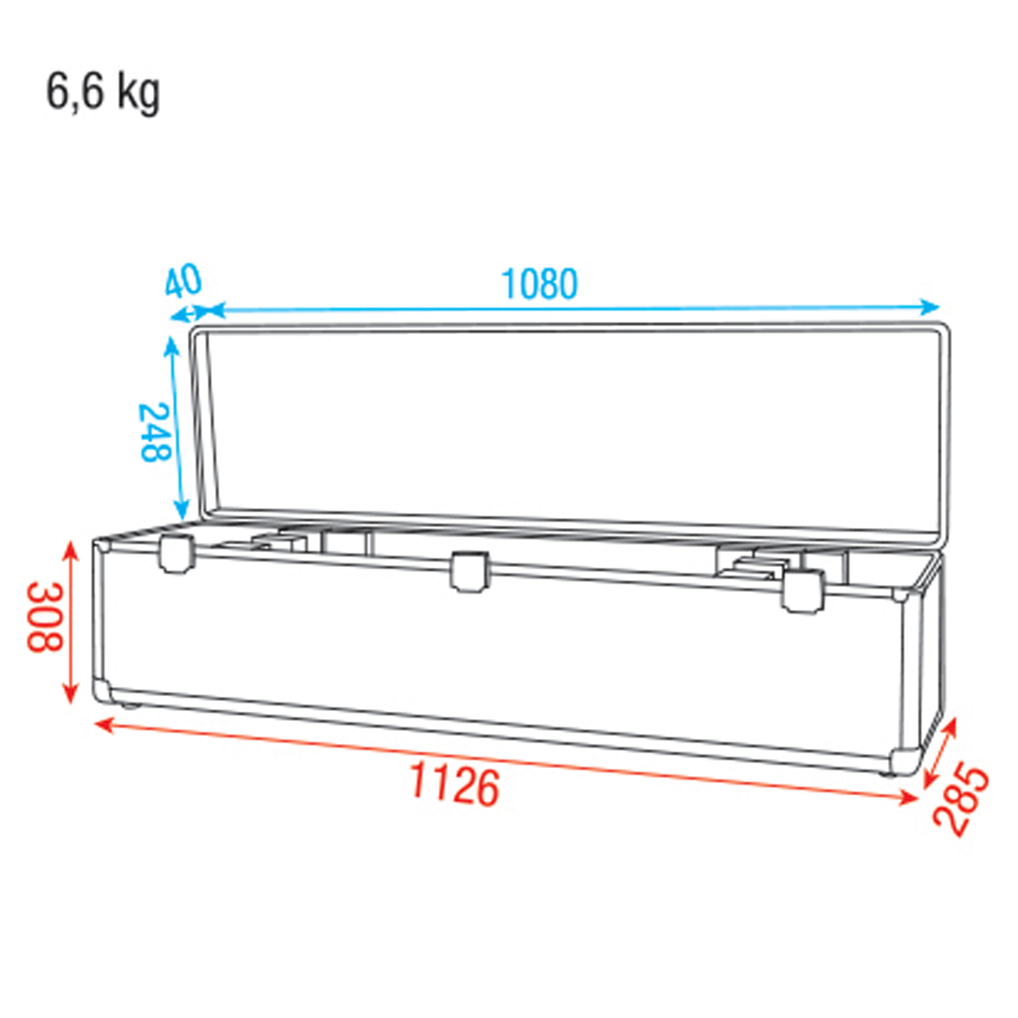 SHOWGEAR Case for 4x LED Bar Value Line Value Line