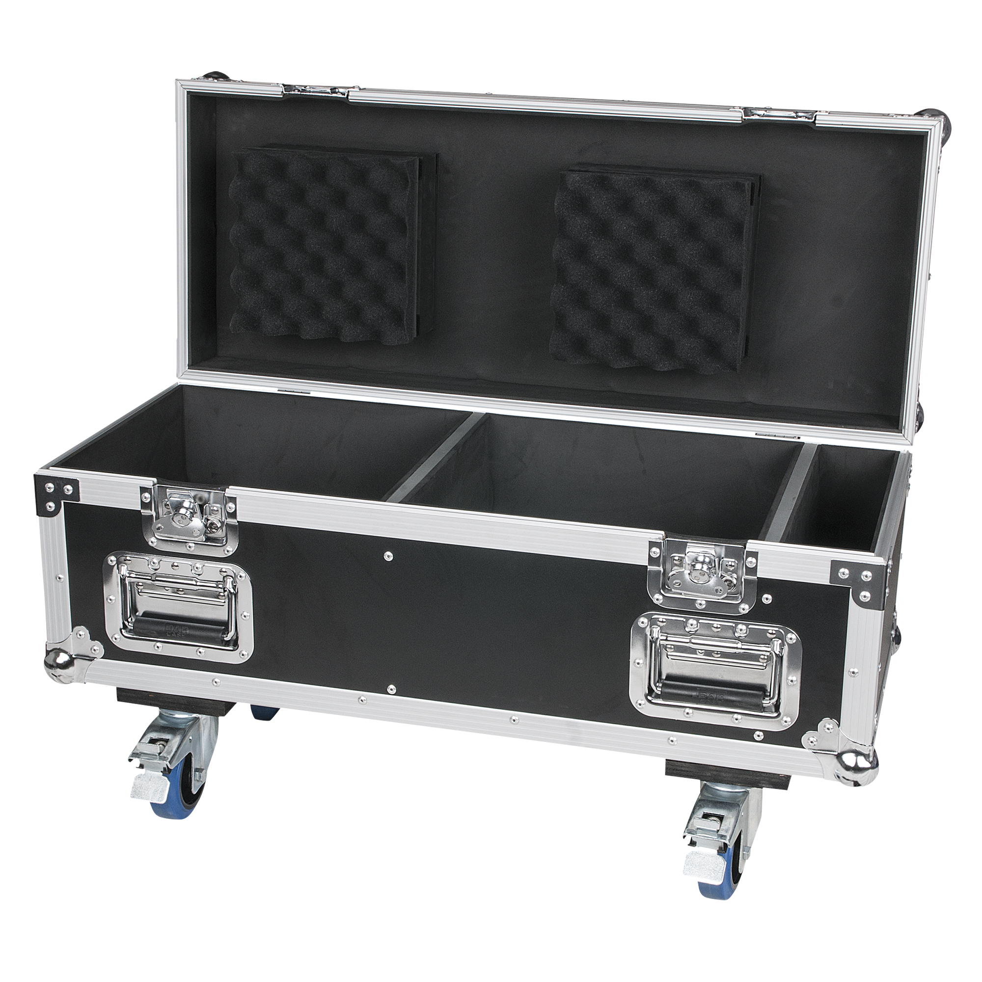 SHOWTEC Case for 8x FX Shot & 4x Base Plate 3 compartments 3 scomparti