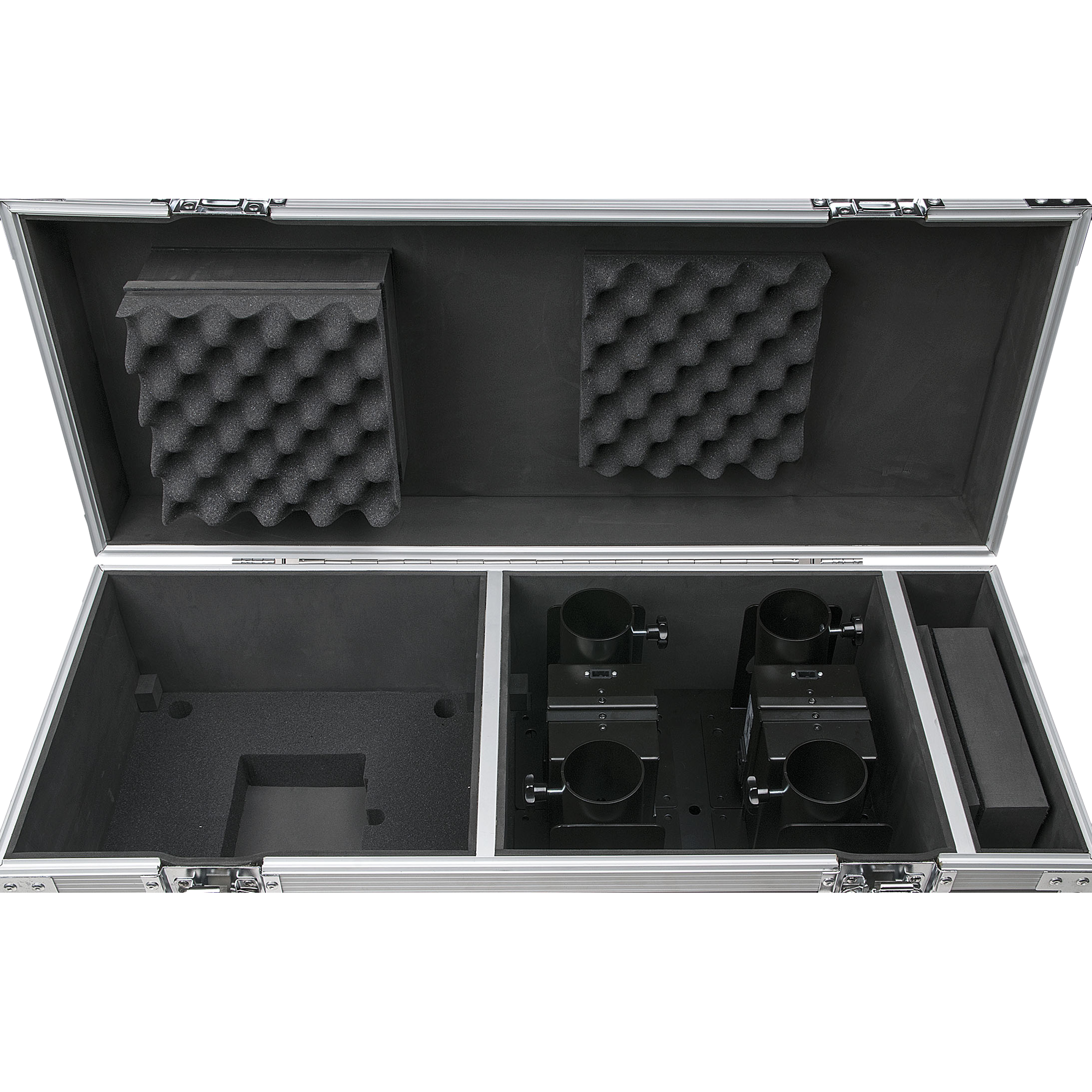 SHOWTEC Case for 8x FX Shot & 4x Base Plate 3 compartments 3 scomparti