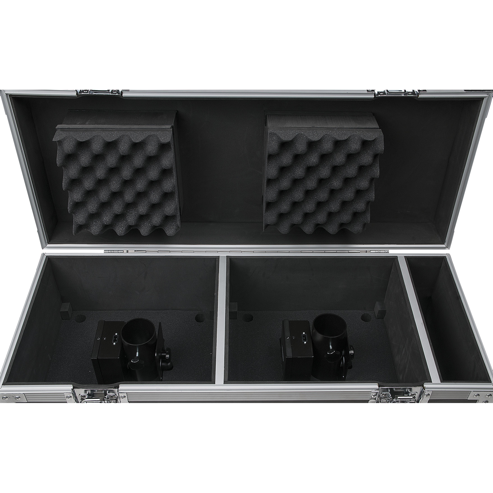 SHOWTEC Case for 8x FX Shot & 4x Base Plate 3 compartments 3 scomparti