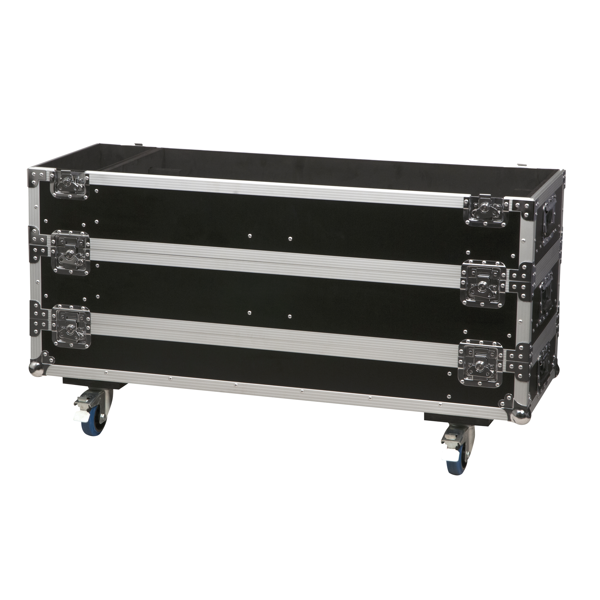 SHOWTEC Case for 12x Sunstrip Active 3 stackable sections with accessory compartment 3 sezioni impilabili con scomparto per gli accessori