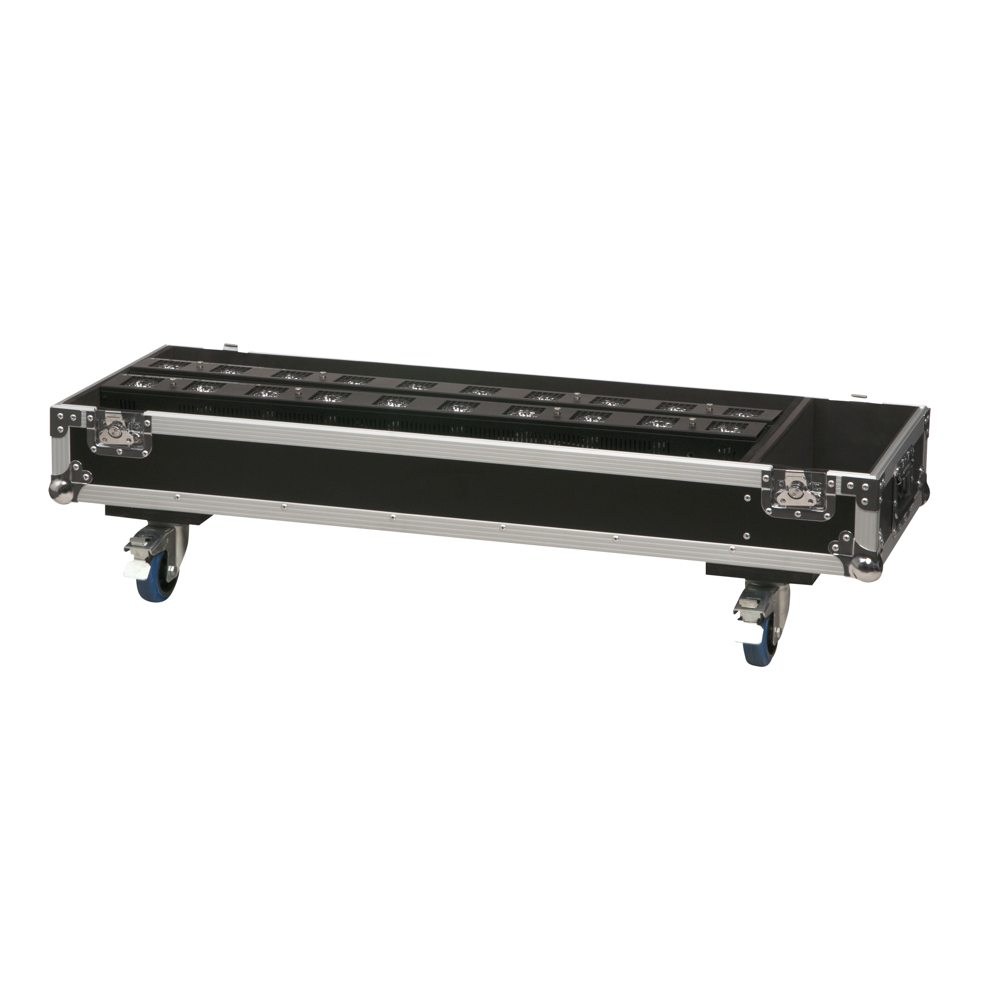 SHOWTEC Case for 12x Sunstrip Active 3 stackable sections with accessory compartment 3 sezioni impilabili con scomparto per gli accessori