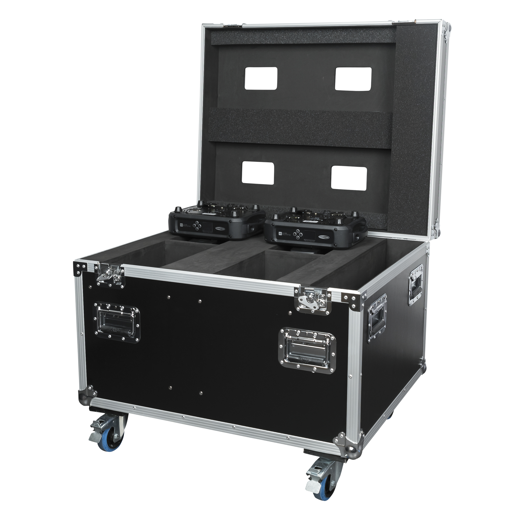 SHOWTEC Case for 4x Phantom 100 / 130 / 3R With accessory compartment Con vano per gli accessori