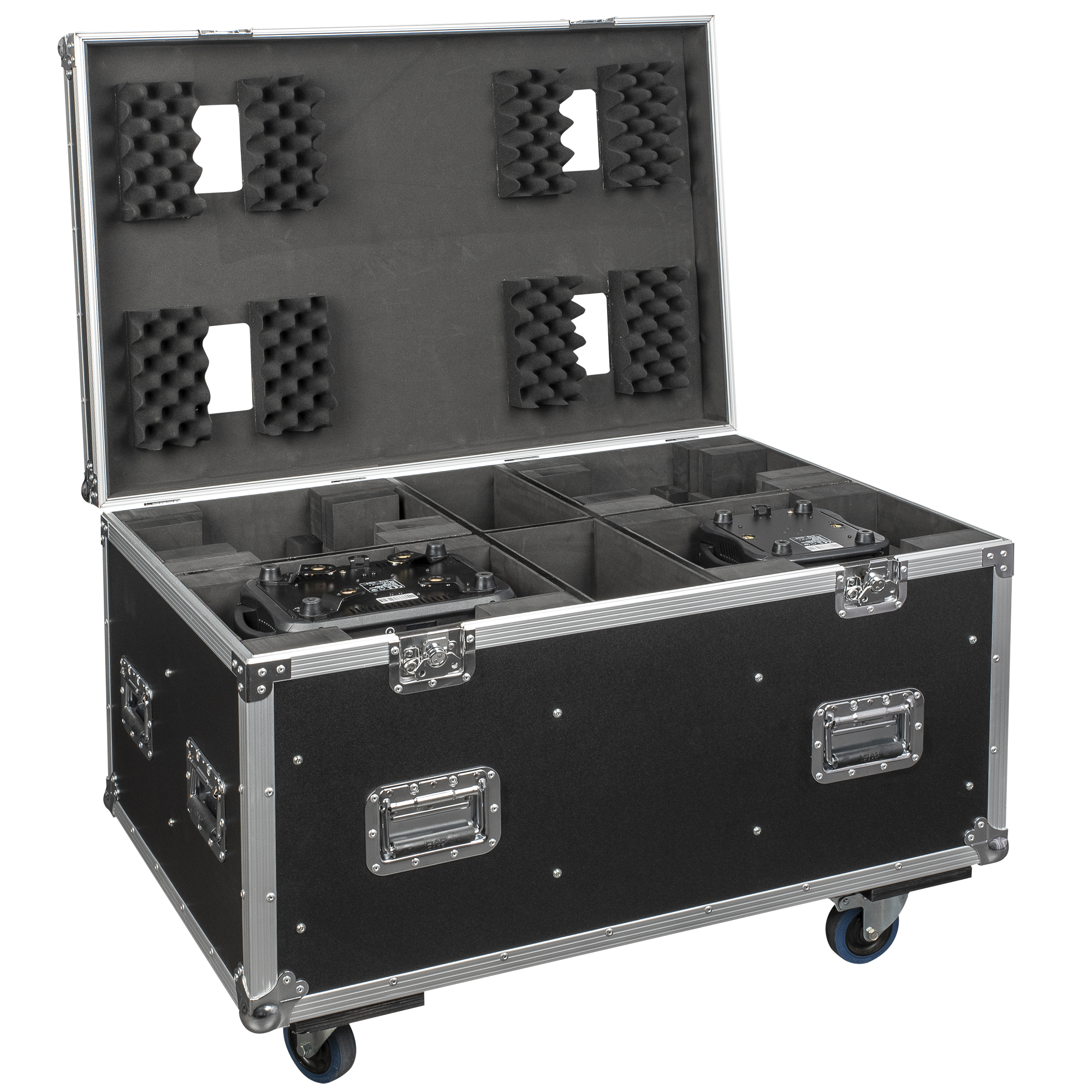SHOWTEC Case for 4x Phantom 100 / 180 With accessory compartments Con vano per gli accessori