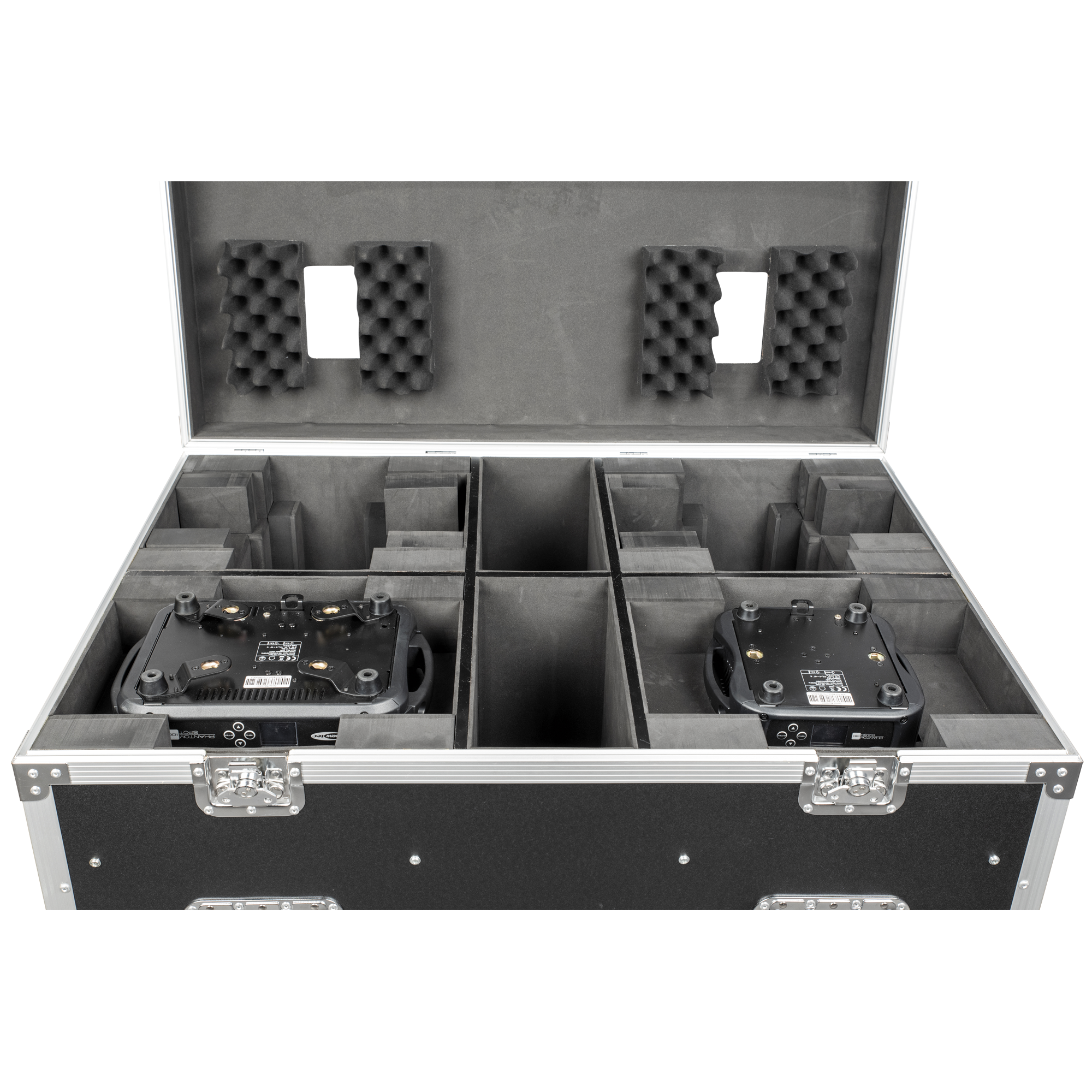 SHOWTEC Case for 4x Phantom 100 / 180 With accessory compartments Con vano per gli accessori