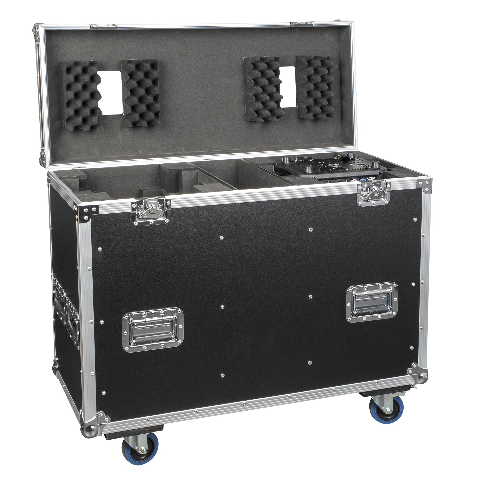 SHOWTEC Case for 2x Phantom 12R Hybrid With accessory compartment Con vano per gli accessori