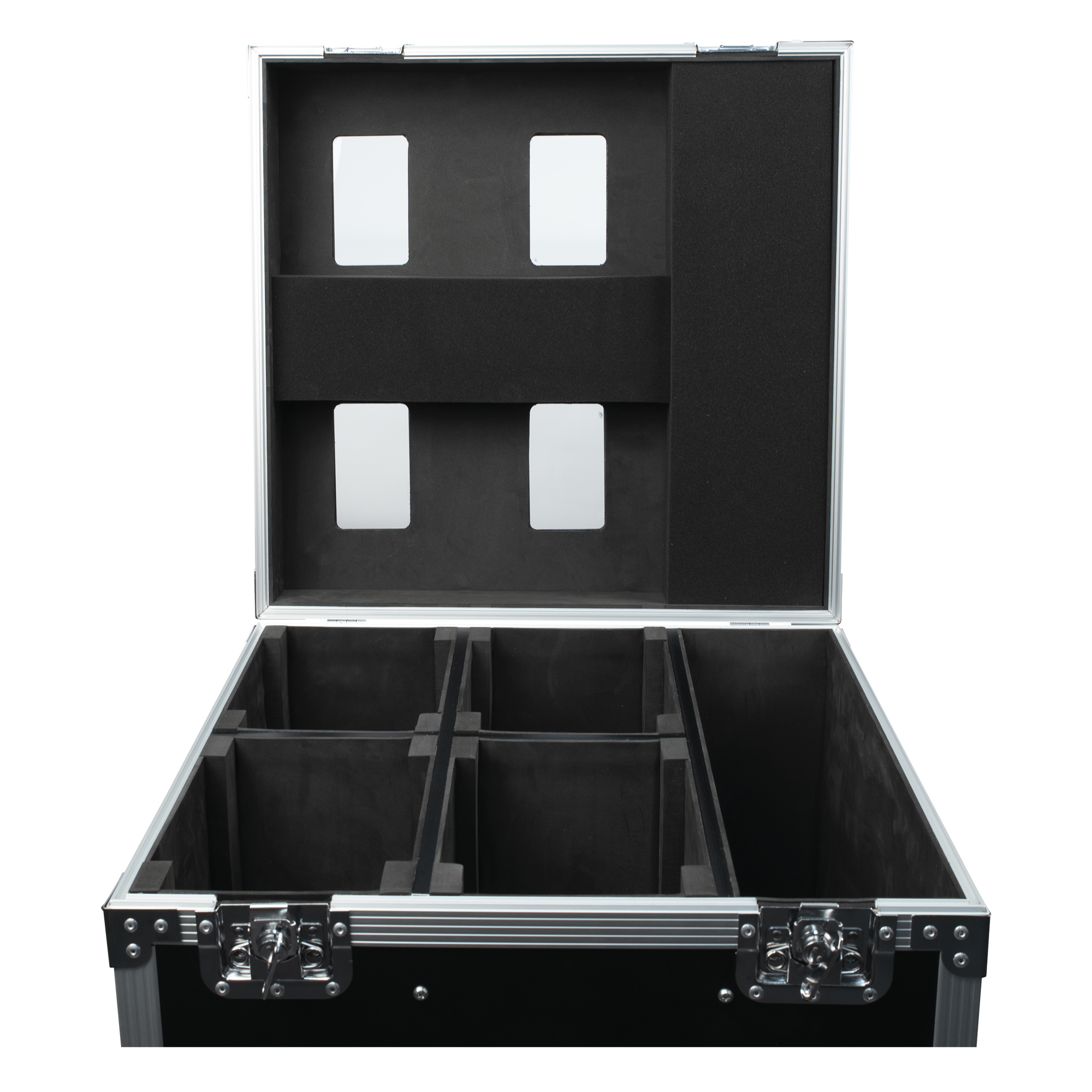 SHOWTEC Case for 4x Shark Wash Zoom Two/Spot Two/Beam With accessory compartment Con vano per gli accessori