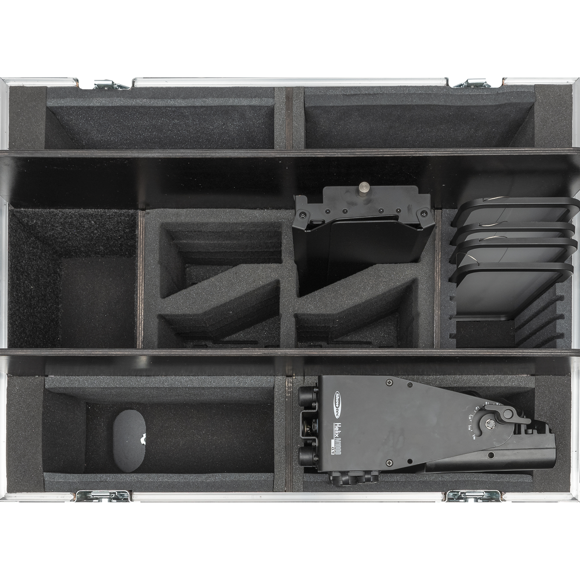 SHOWTEC Case for 4x Helix M1000/M1100 Premium Line - with compartments for all optional accessories Linea Premium
