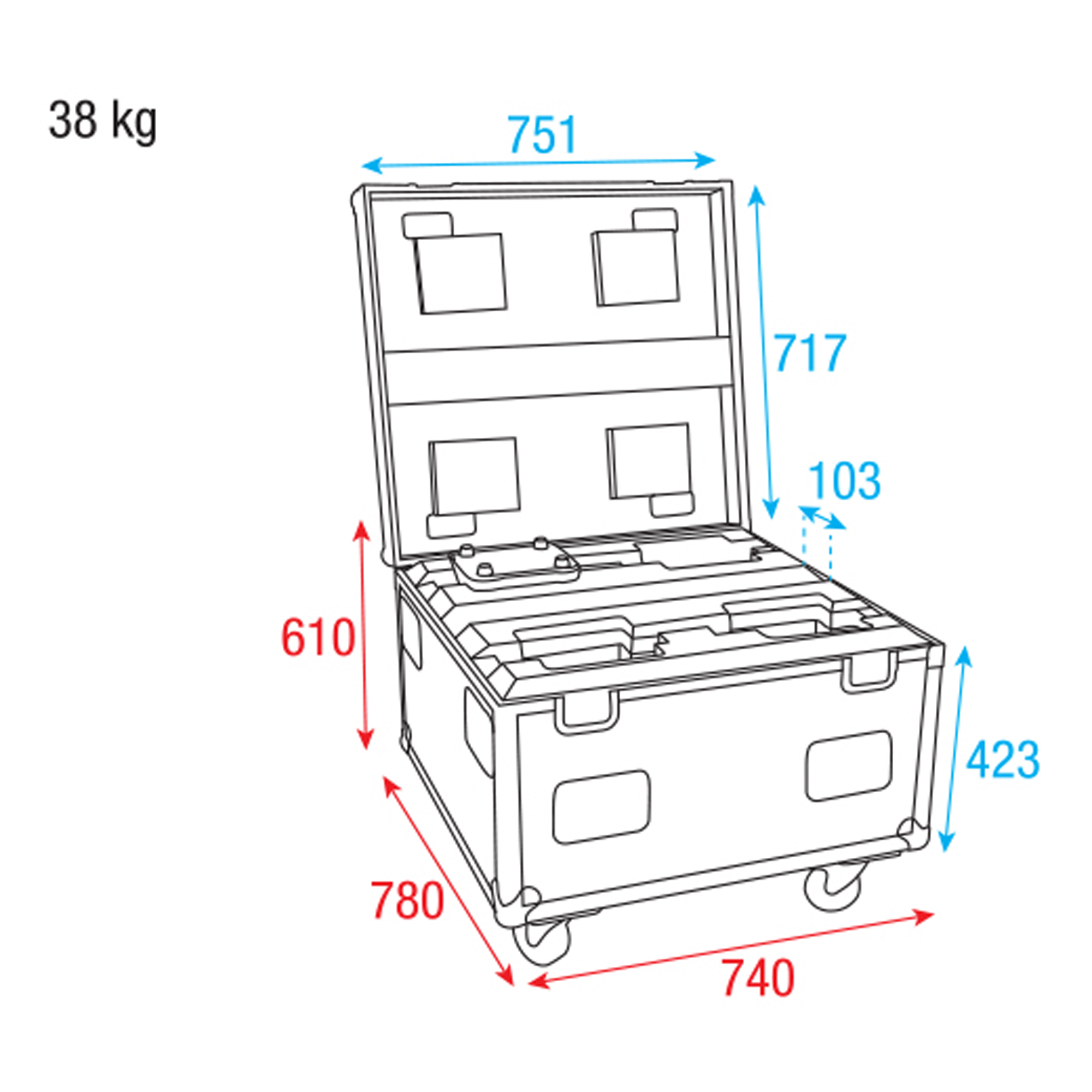INFINITY Case for 4x iW-741 Premium Line Linea Premium