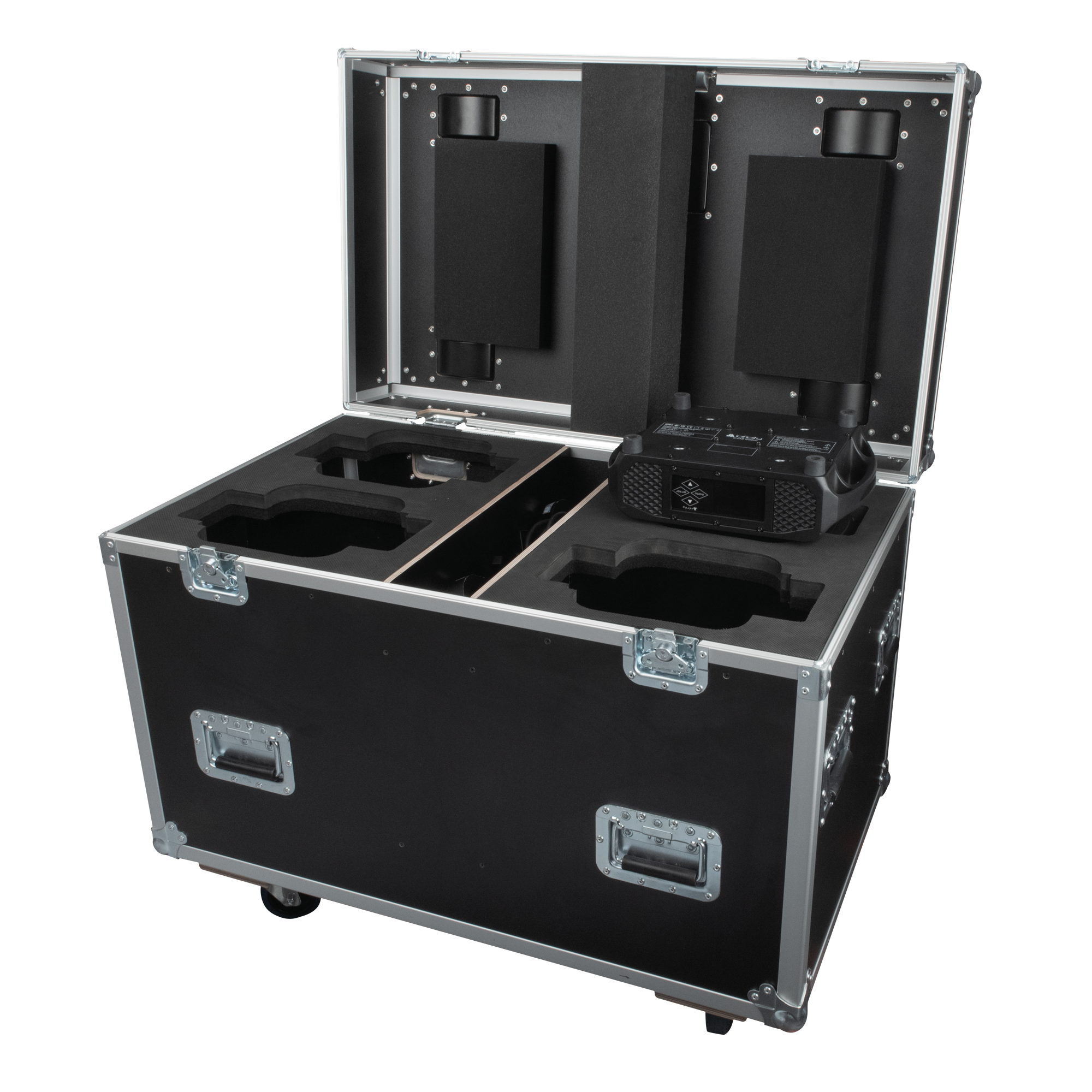 INFINITY Case for 4x Furion B402 Beam Chiusure a farfalla e maniglia del coperchio Penn Elcom - ruote girevoli con freno