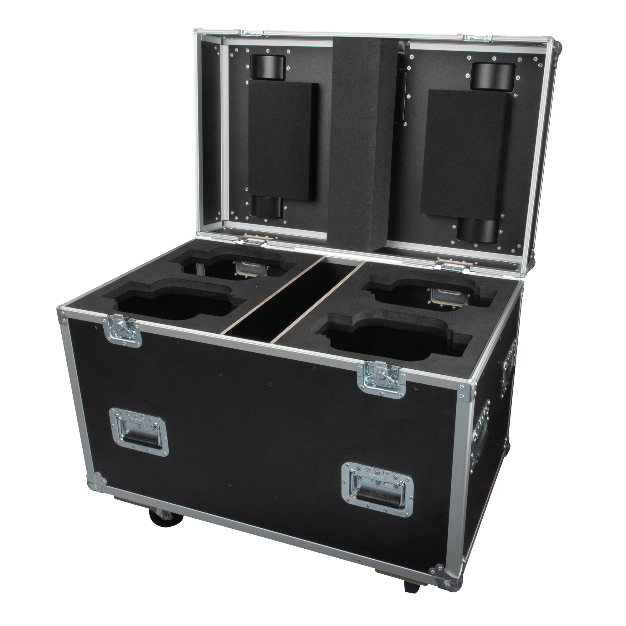 INFINITY Case for 4x Furion B402 Beam Chiusure a farfalla e maniglia del coperchio Penn Elcom - ruote girevoli con freno