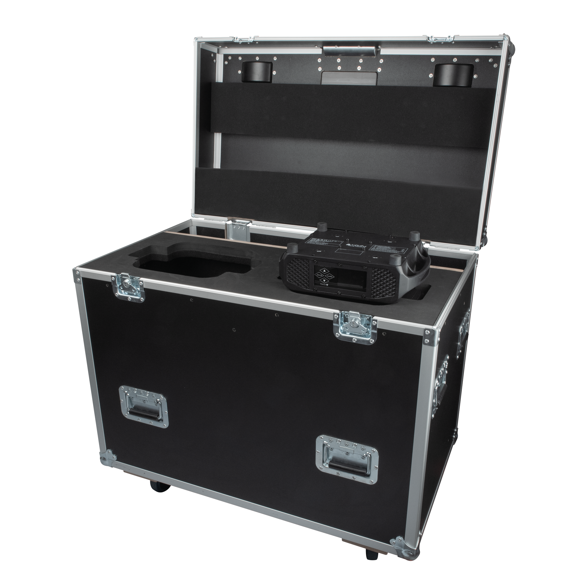 INFINITY Case for 2x Furion S602 Spot or P602 Profile Chiusure a farfalla e maniglia del coperchio Penn Elcom - ruote girevoli con freno