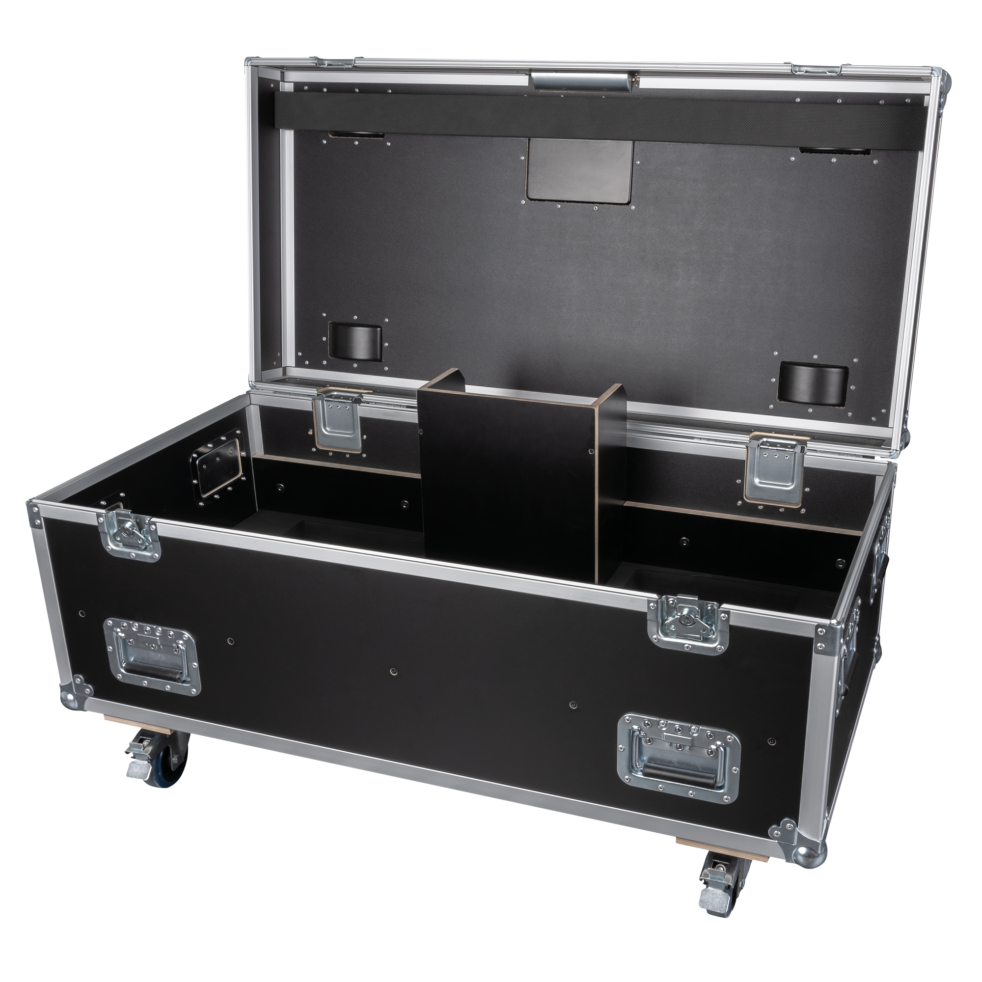 INFINITY Case for 2x Furion FX402 Bar Chiusure a farfalla e maniglia del coperchio Penn Elcom - ruote girevoli con freno